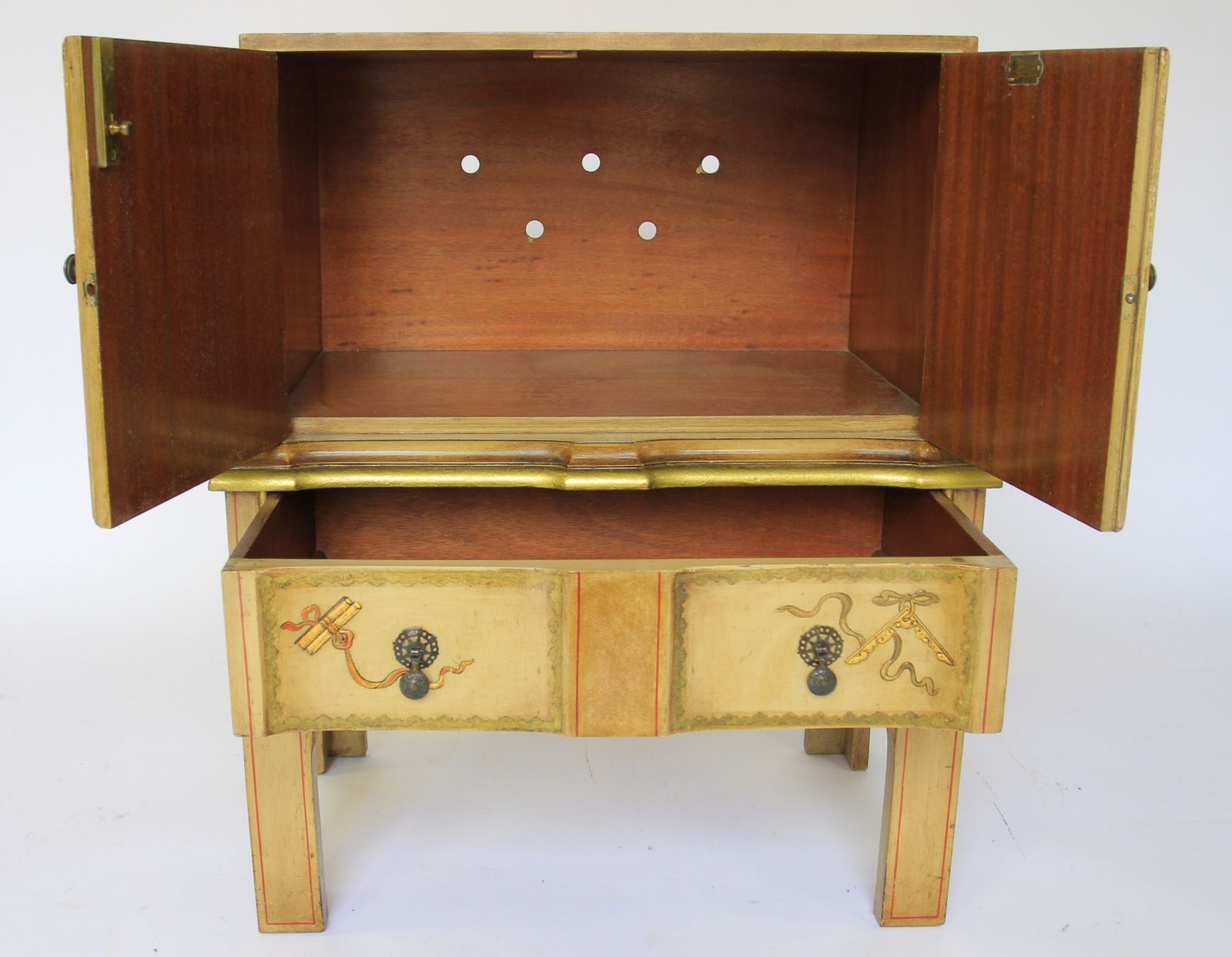 Fine Chinoiserie Decorated  Bedside Cupboard Circa 1900 photo furniture