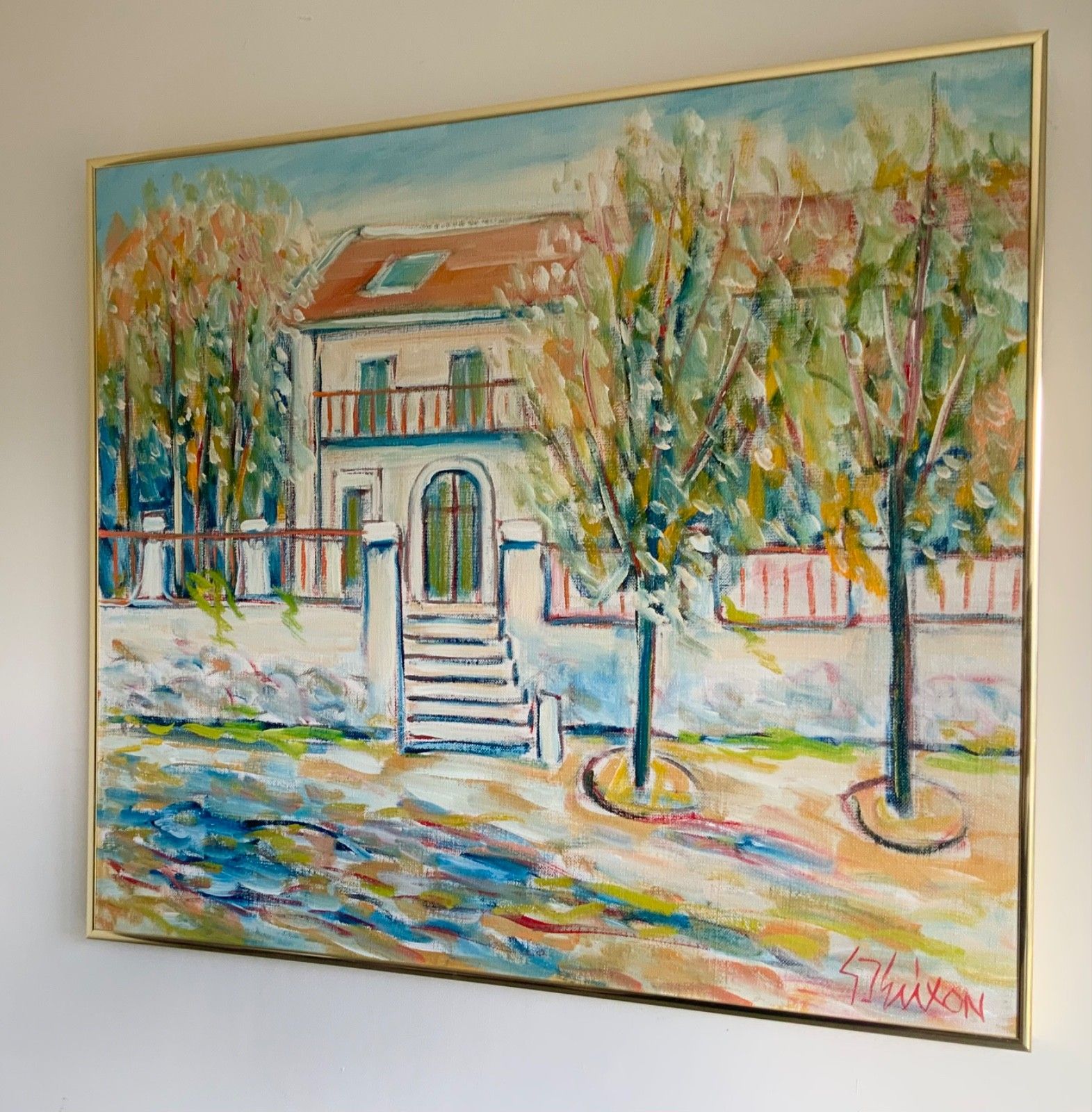 Original Swedish Oil On Canvas, Italy By Gunnar I. Erixon photo 350.0