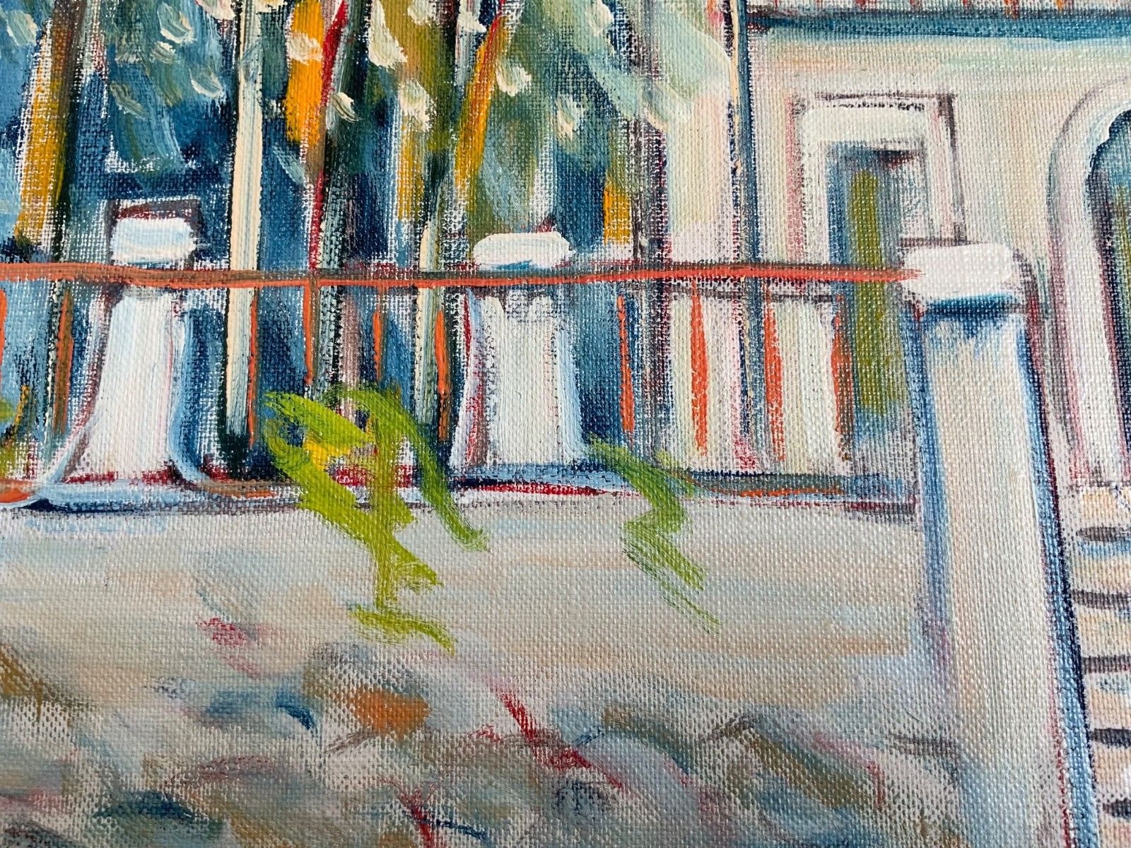 photo vinterior Original Swedish Oil On Canvas, Italy By Gunnar I. Erixon