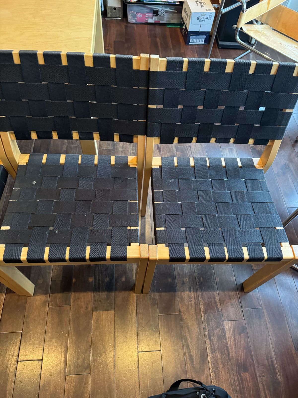 Artek 611 Woven Chair (Black) X 6 photo vinterior