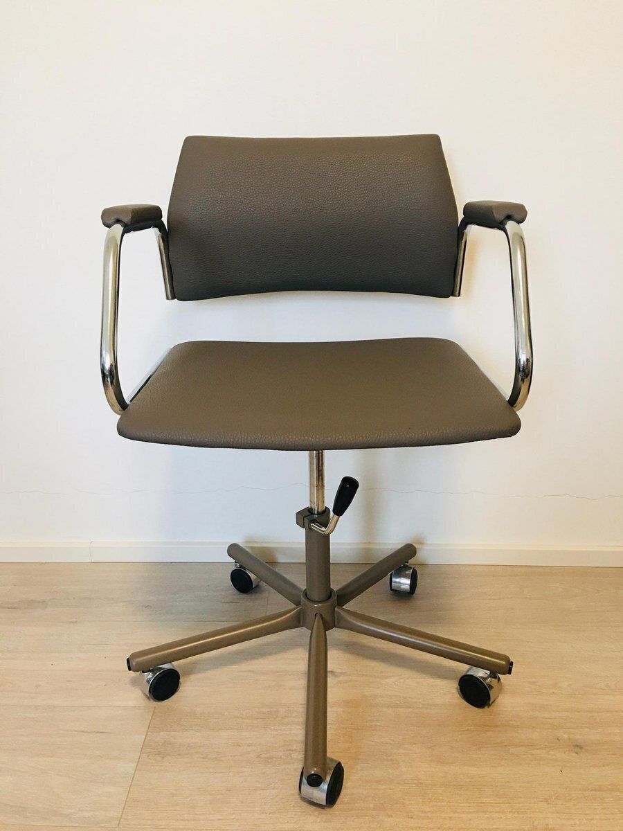 Vintage  Grey Office Chair By Kovona K 380, Czekoslovakia 1970s