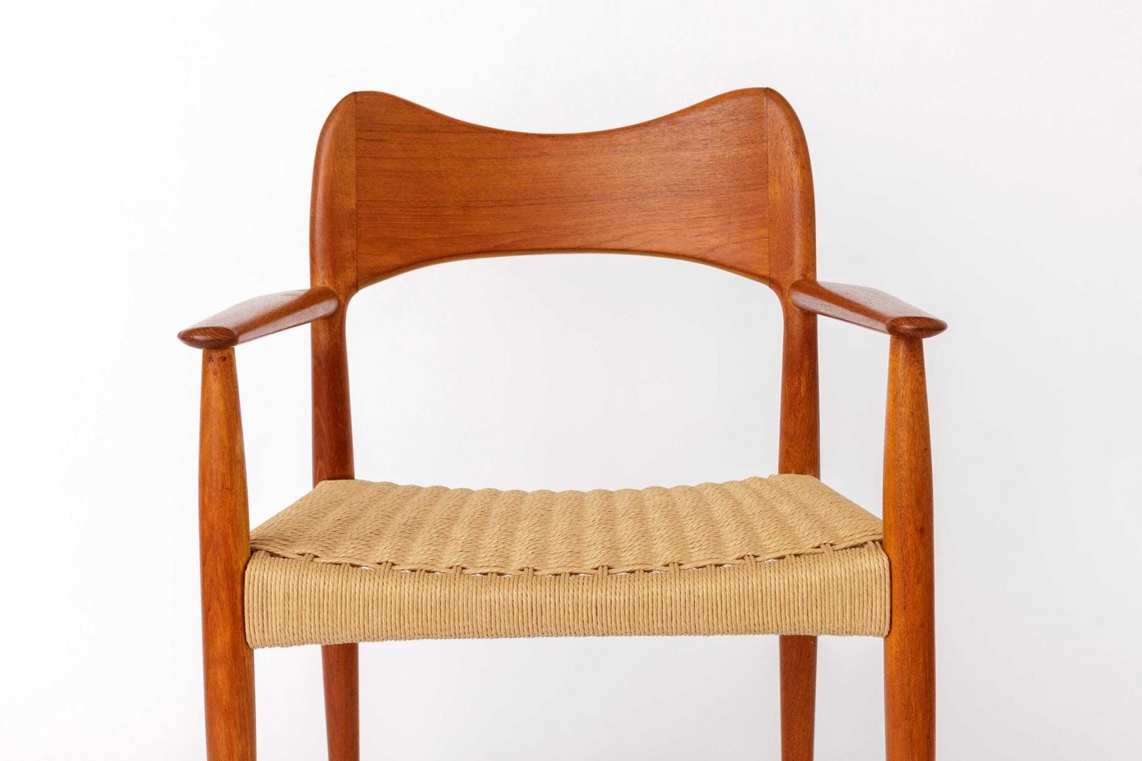 Rare Danish Teak Armchair By Arne Hovmand Olsen For Mogens Kold, 1960s Vintage photo furniture