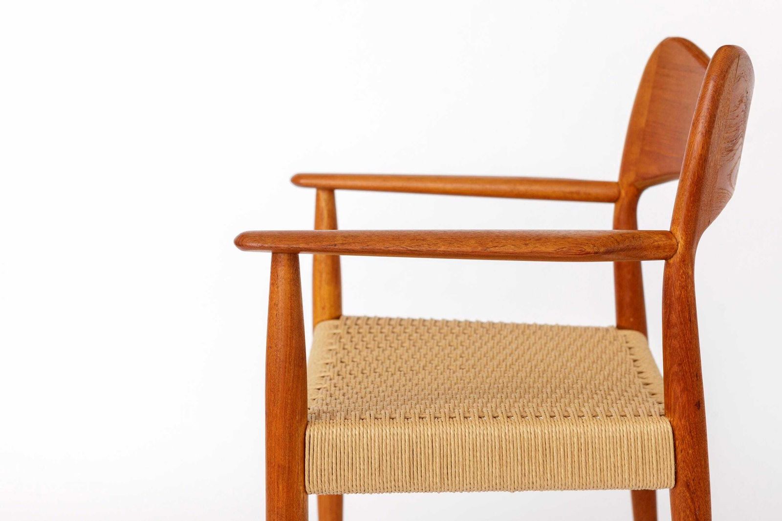 Rare Danish Teak Armchair By Arne Hovmand Olsen For Mogens Kold, 1960s Vintage photo vinterior