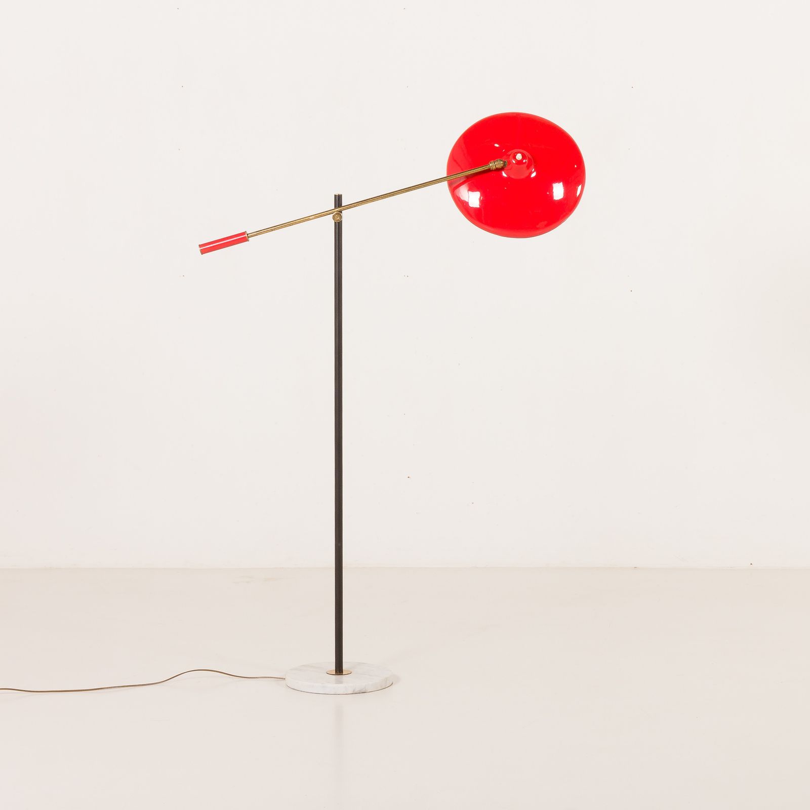 Mid Century Floor Lamp In The Style Of Arredoluce, Italy 1960s photo Lighting