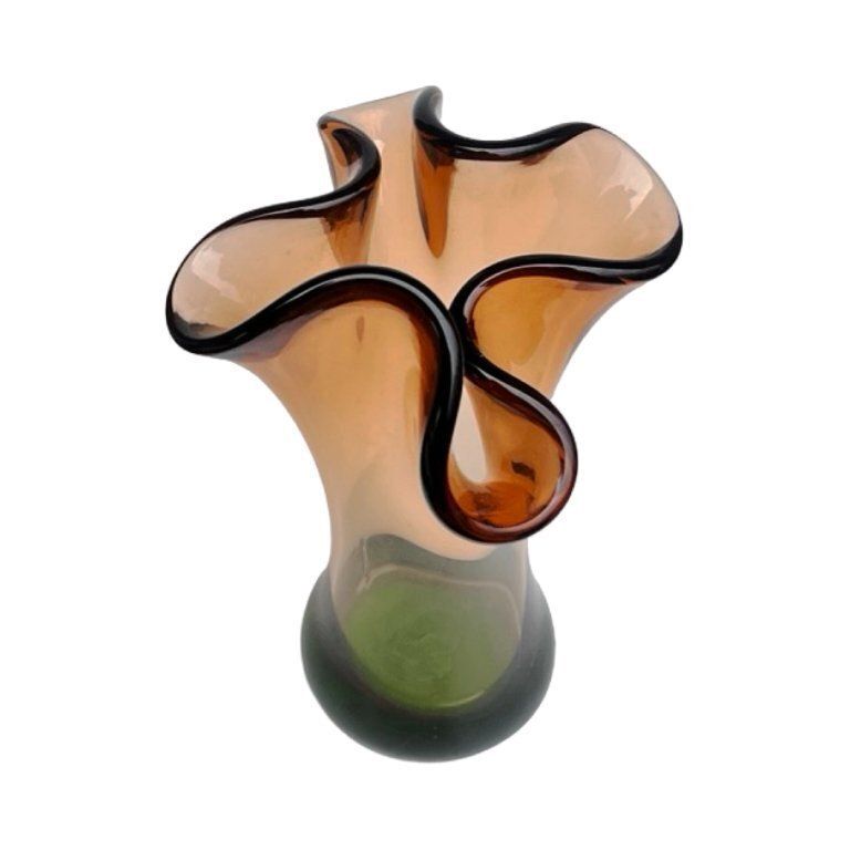 104.0 Hana Machovská Vase, Borocrystal Nový Bor, Czechoslovakia, 1970s, Art Glass photo