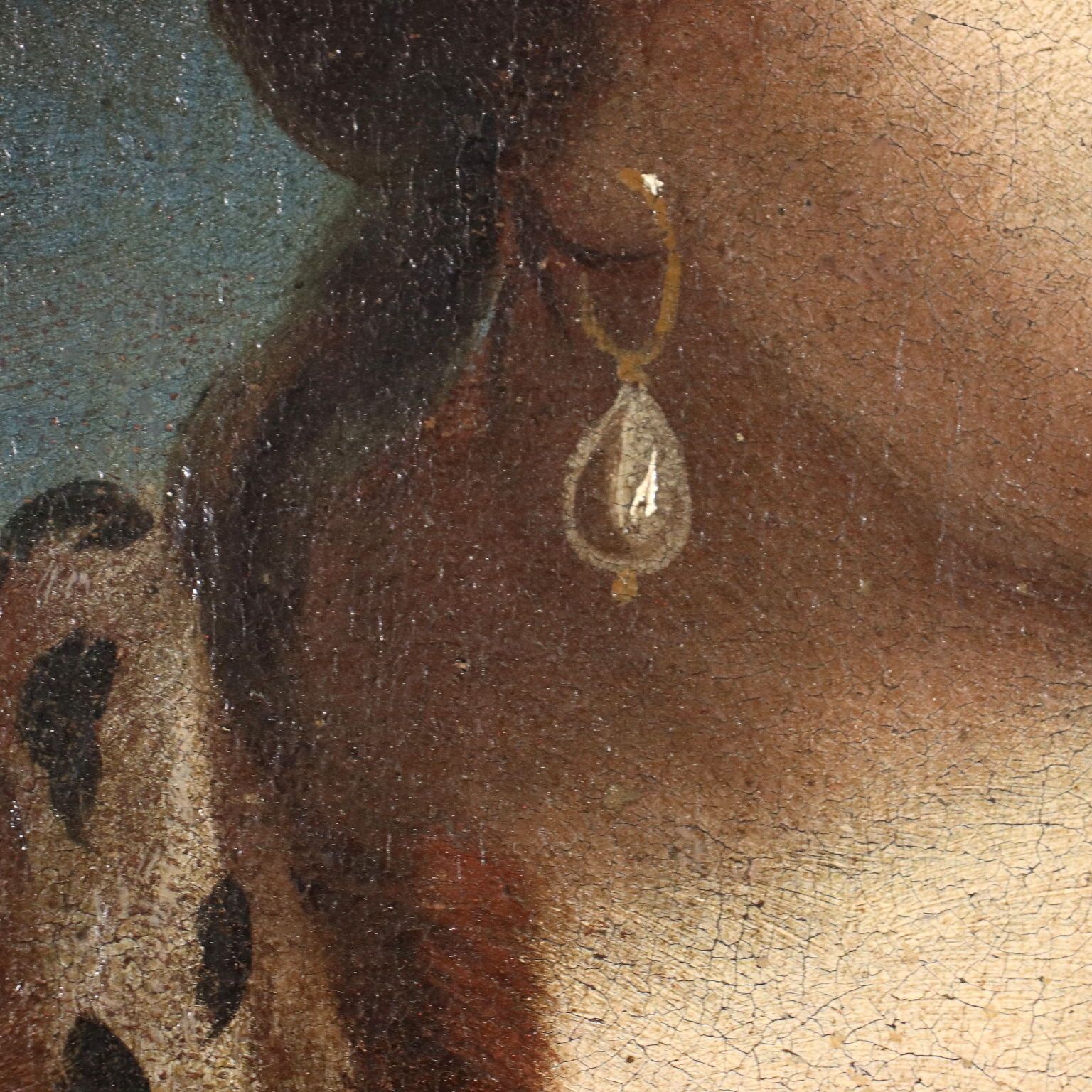 Female Portrait Oil On Canvas Italy XVIII Century photo 5000.0