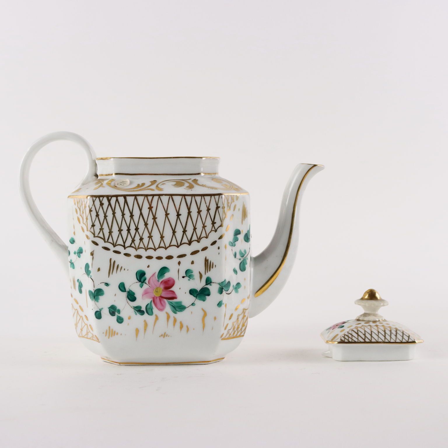 Ancient Tea And Coffee Set White Porcelain Europe '800 Decorations photo buy