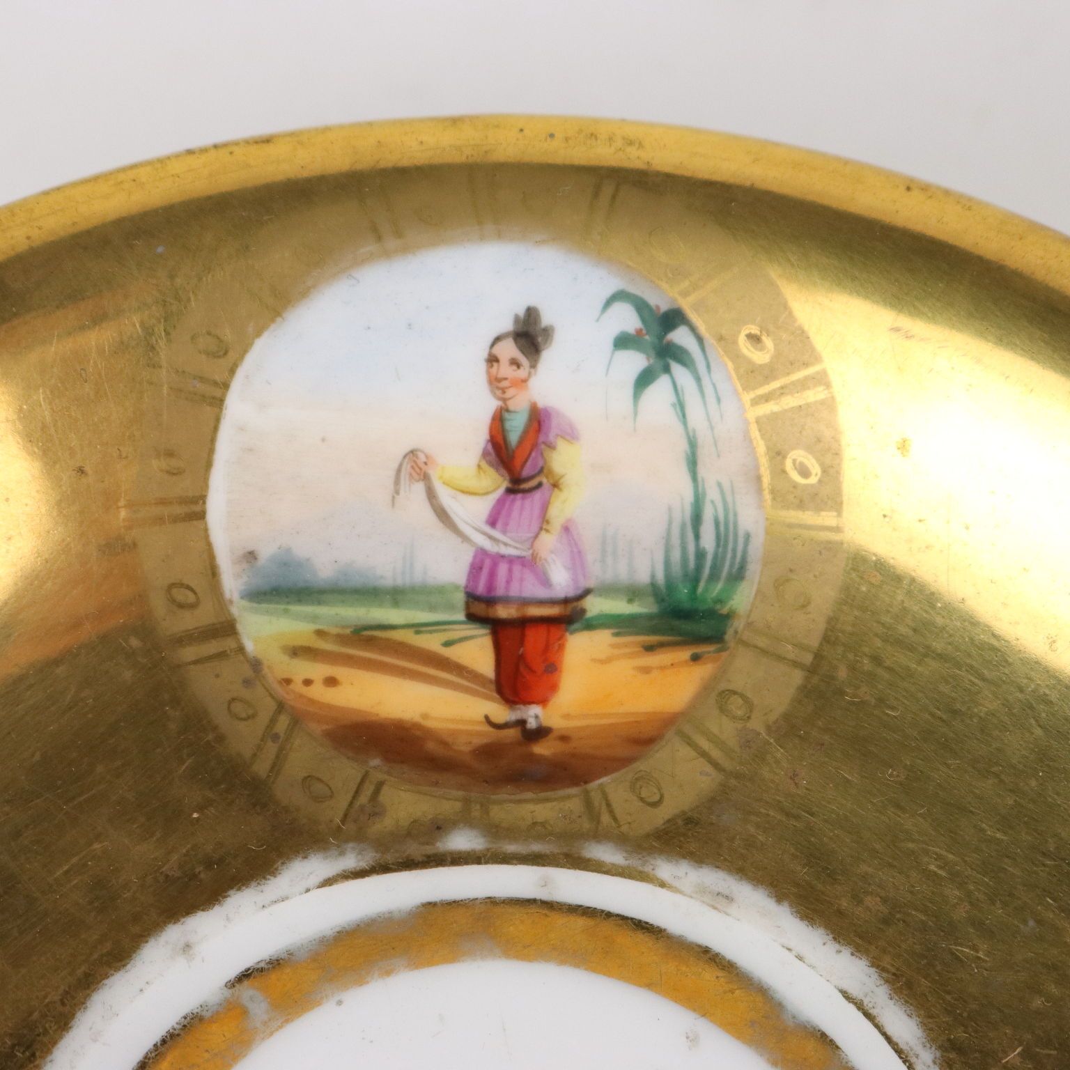 photo furniture Ancient Sugar Bowl Porcelain R. Giovine Europe '800 Ceramics