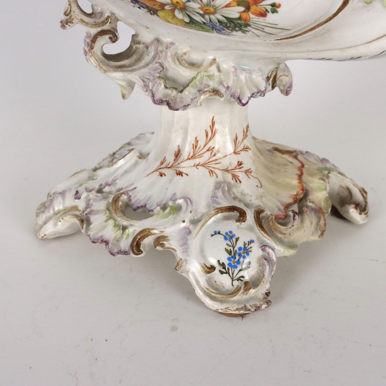 Ancient Centerpiece Nove Man. First Half XIX Century Majolica photo Home Decor