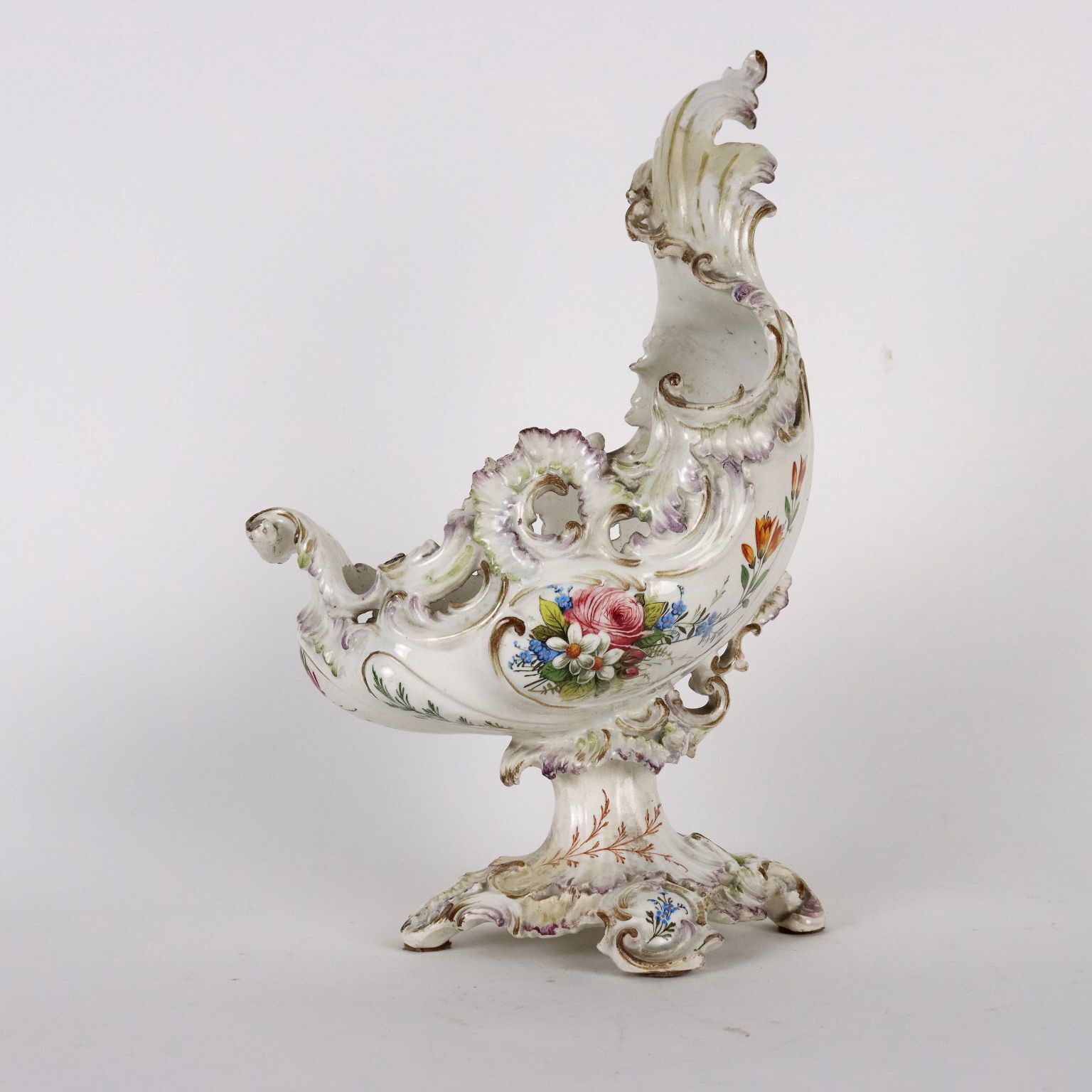 Ancient Centerpiece Nove Man. First Half XIX Century Majolica photo vinterior