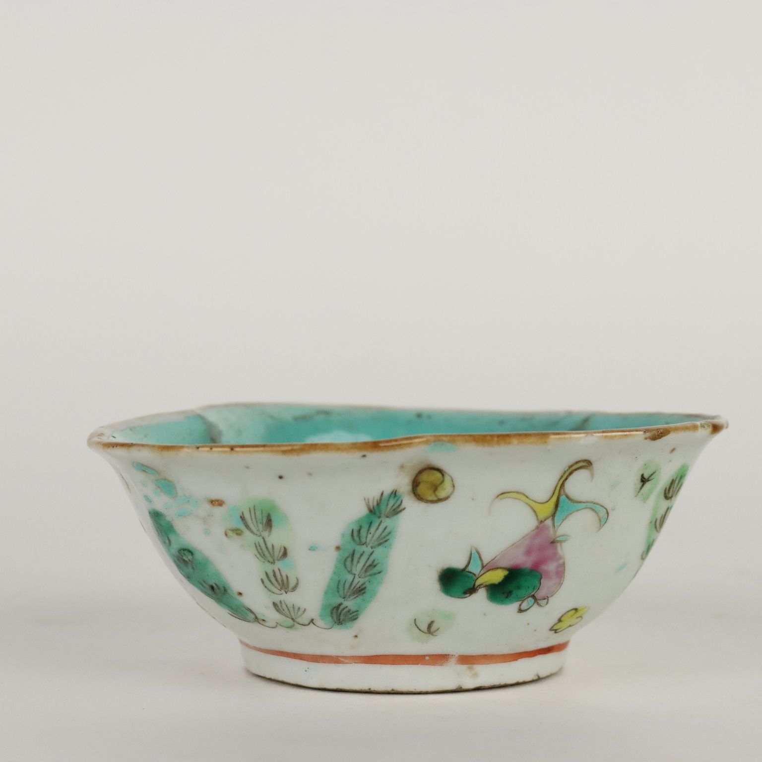 Antique Porcelain Bowl China Late Qing Era (1644 1911) photo Home Decor