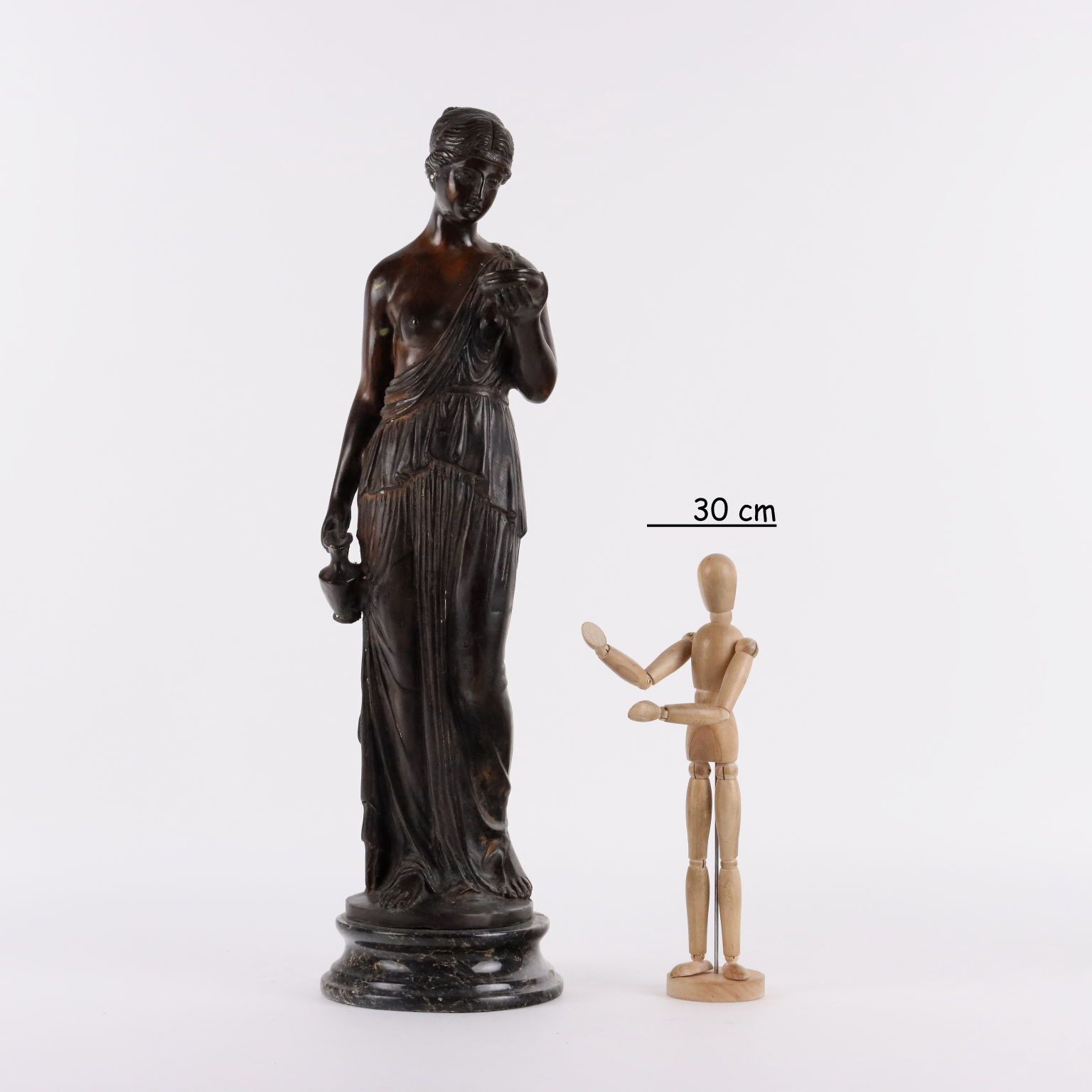 Antique Sculpture Bust Of Allegory Bronze XX Century photo for sale