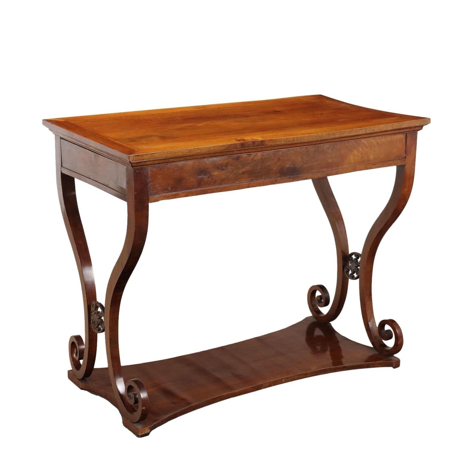 Antique Writing Desk Walnut Italy Late XIX Century