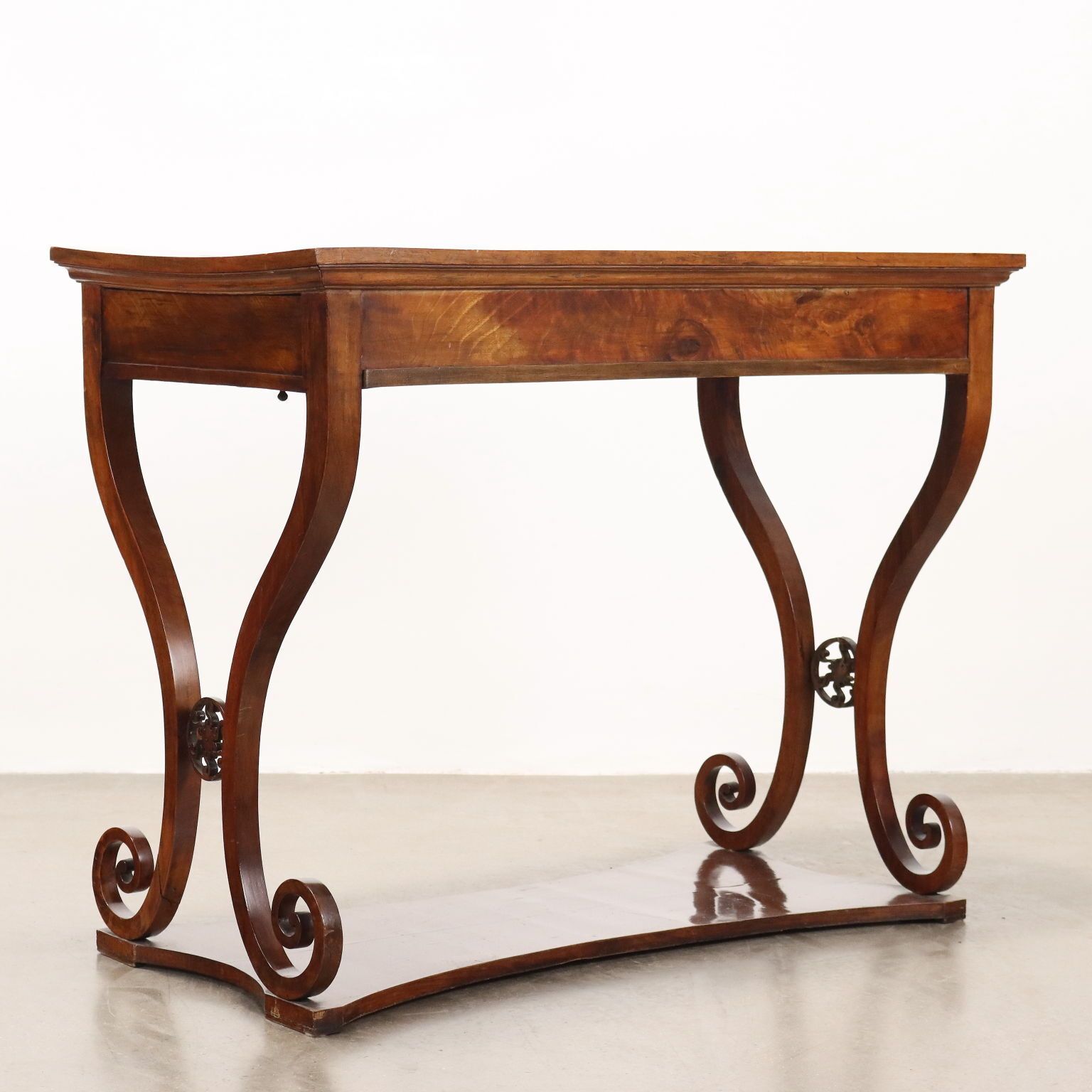 980.0 Antique Writing Desk Walnut Italy Late XIX Century photo