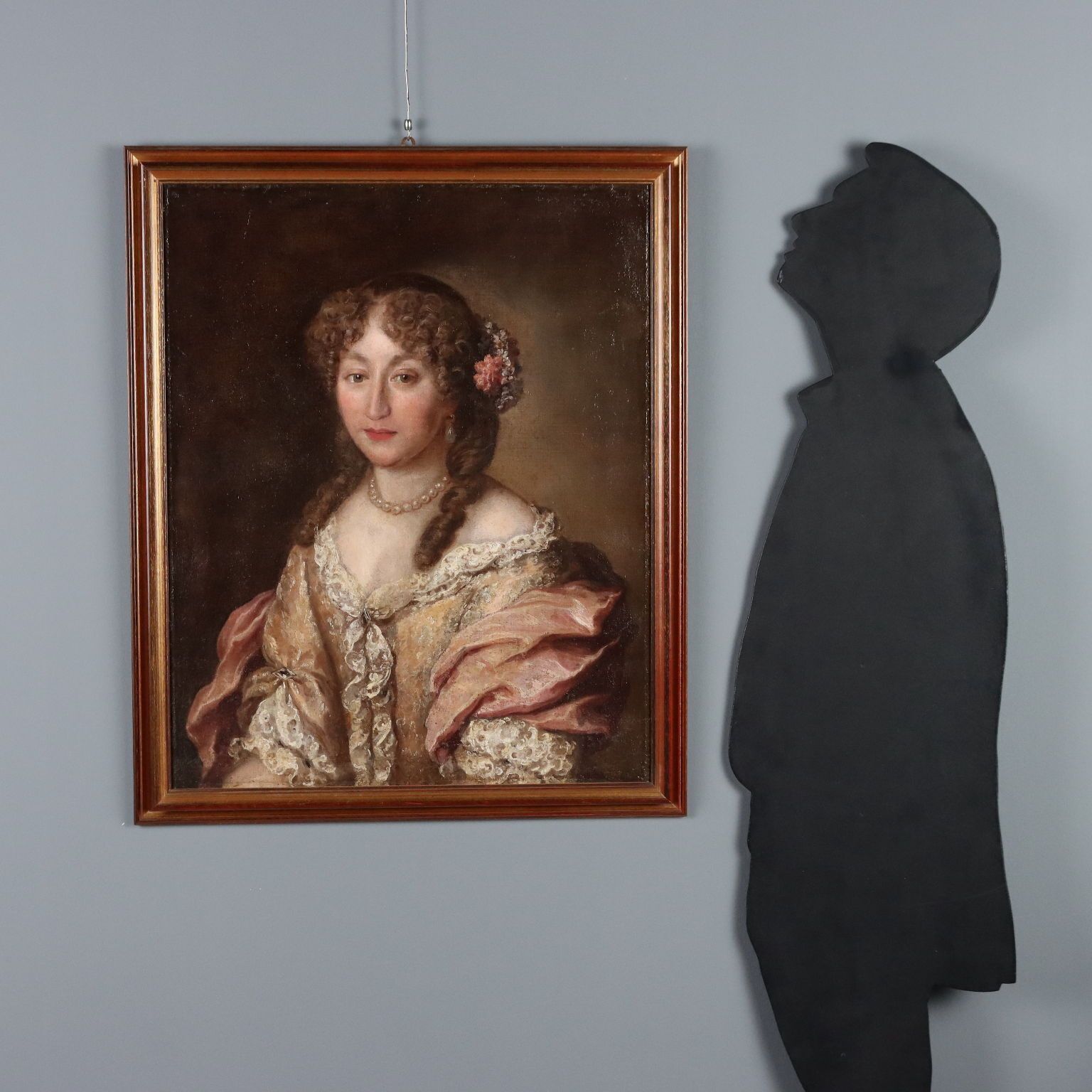 Antique Painting Female Portrait In The Style Of Jakob Ferdinand Voet photo furniture