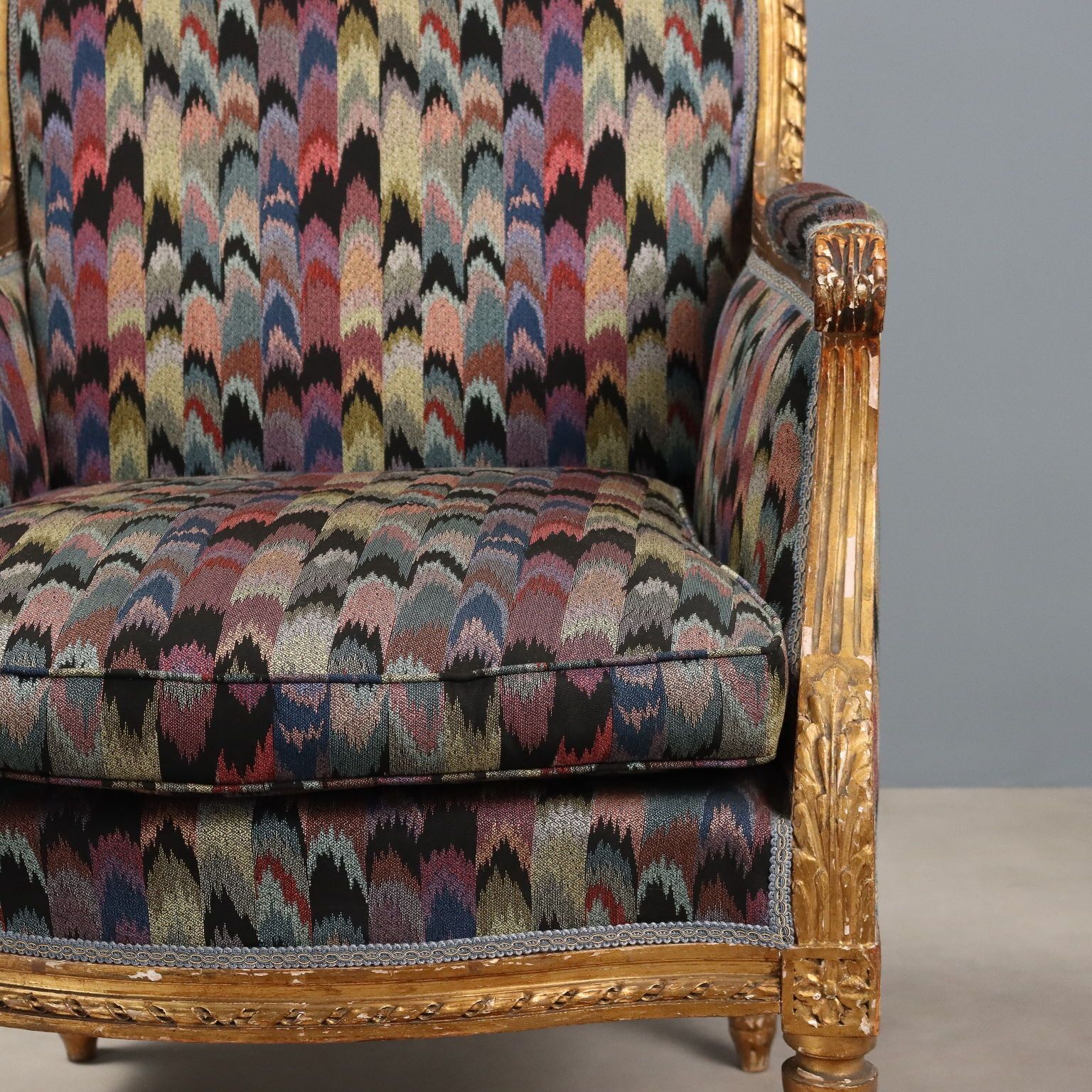 Armchairs Neoclassical Style Carved Wood XIX Century photo vinterior