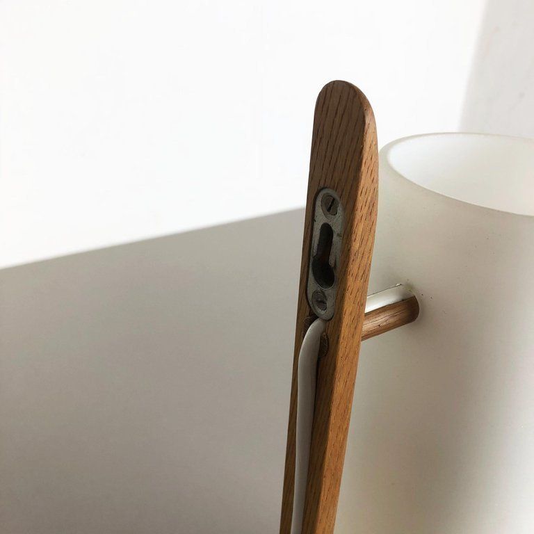 photo vinterior Teak And Glass Wall Sconces Light By Uno & östen Kristiansson For Luxus, Sweden