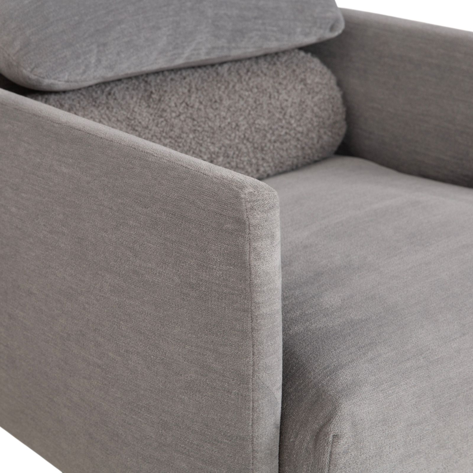 Fauteuil COR Avalanche en tissu gris, fonction manuelle photo vintage