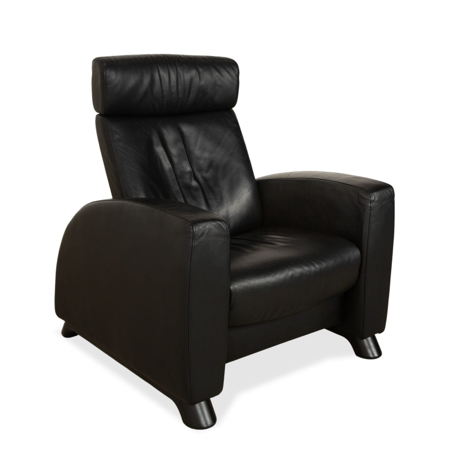 Fauteuil relax Stressless Arion en cuir noir, fonction manuelle photo for sale
