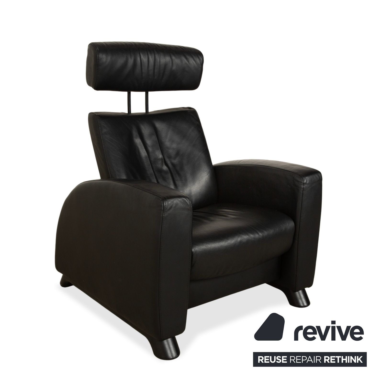 Fauteuil relax Stressless Arion en cuir noir, fonction manuelle photo Mobilier
