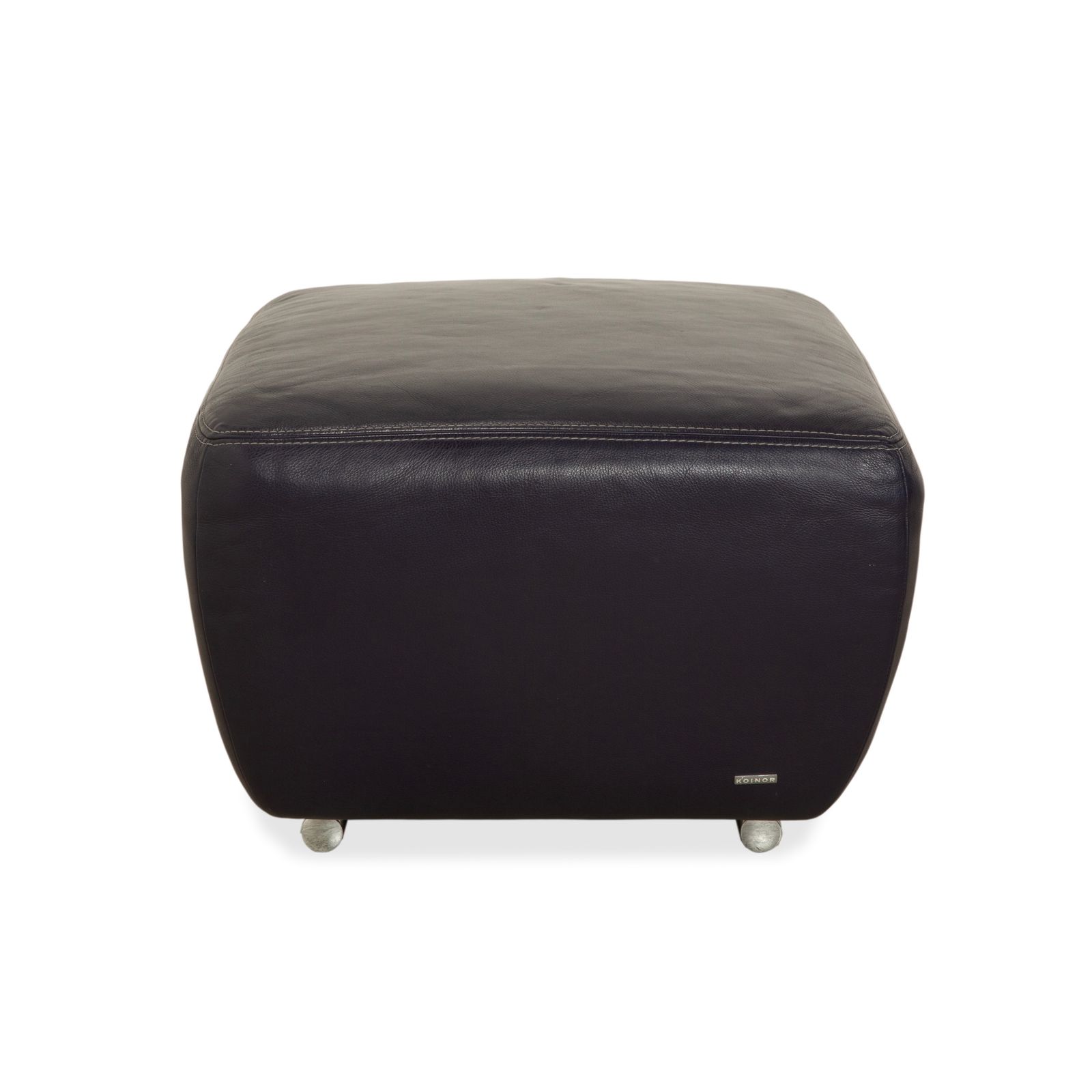 photo furniture Tabouret Koinor Avanti en cuir violet aubergine