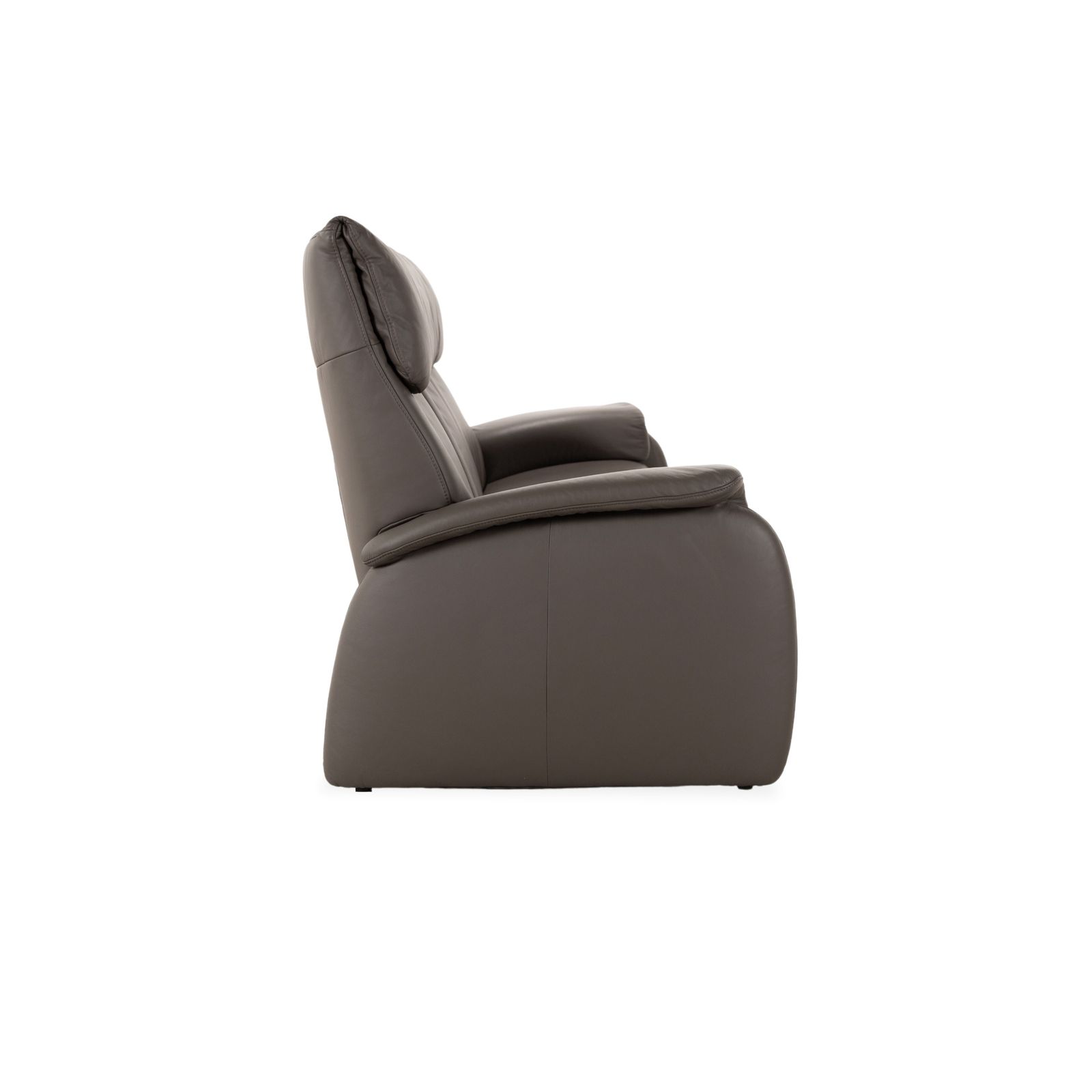 Canapé 3 places Himolla 4879 en cuir gris brun taupe photo buy
