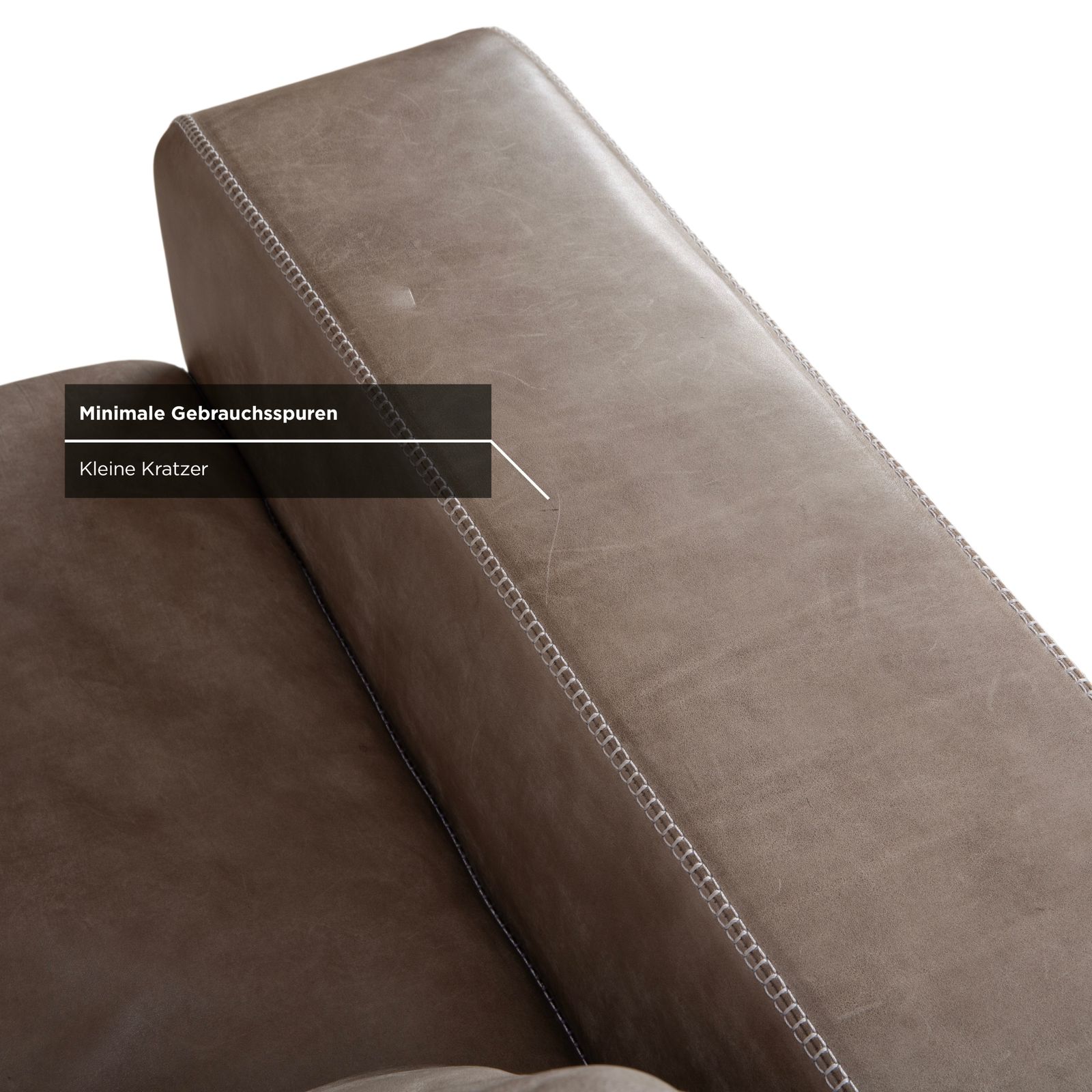 photo for sale Machalke Valentino Leather Armchair Grey