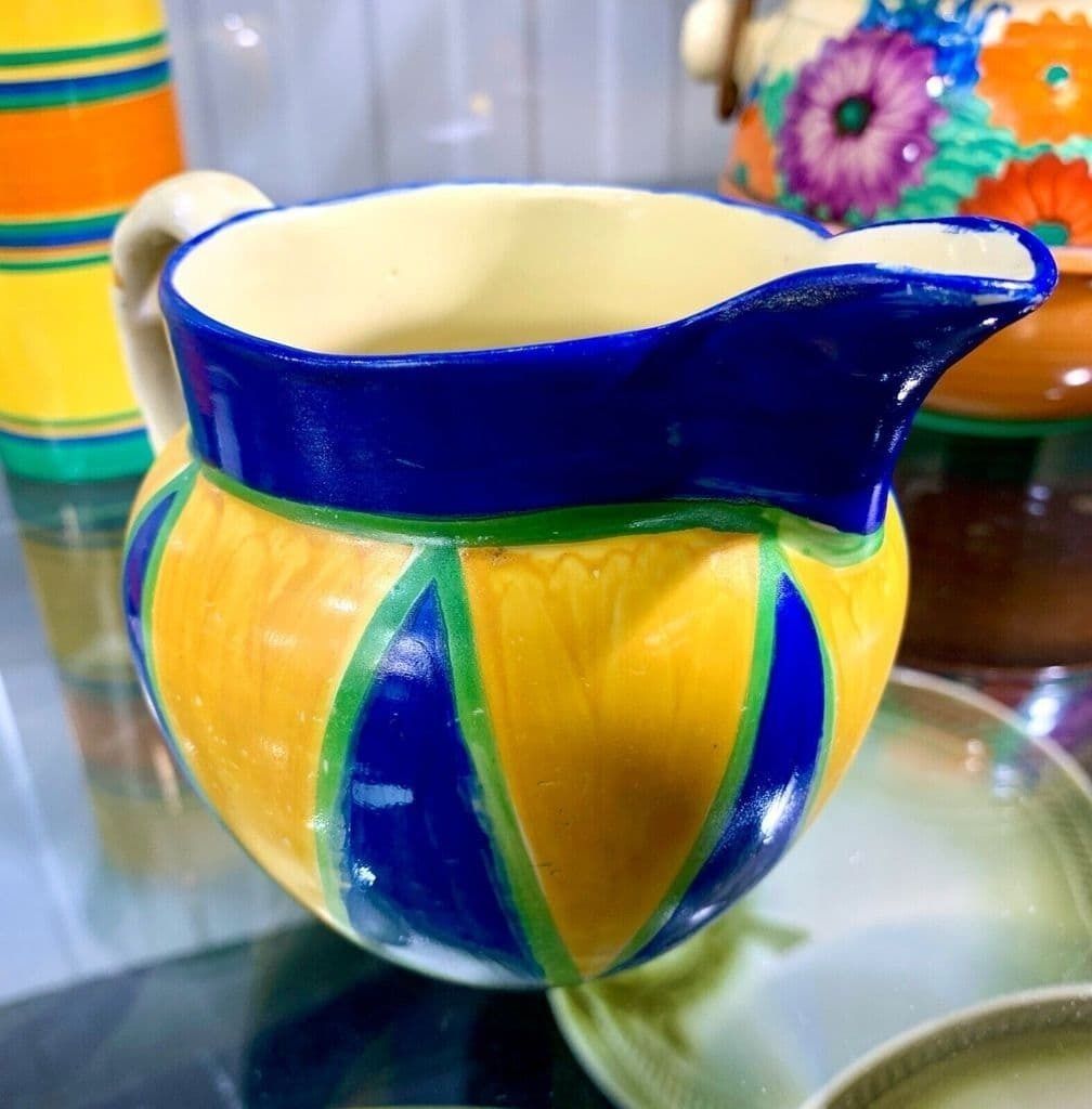 Clarice Cliff Original Jug / Vase Art Deco Pottery / Antique / Bizarre / C1929 photo for sale