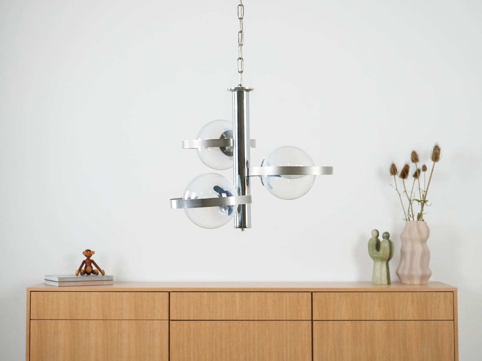 Pendant Lamp, Space Age, 1970s, Manufactured In Italy photo furniture