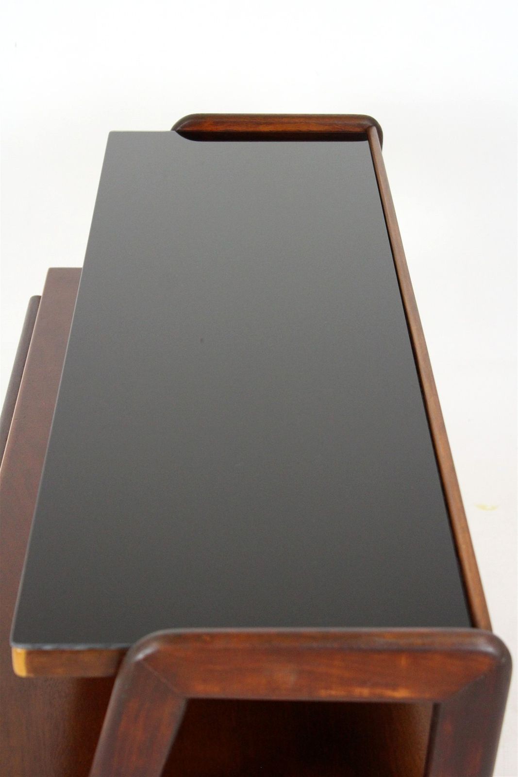 Czech Mid Century Jitona Mahogany Nightstands Bedroom Set, Fully Restored 1960s photo 2200.0