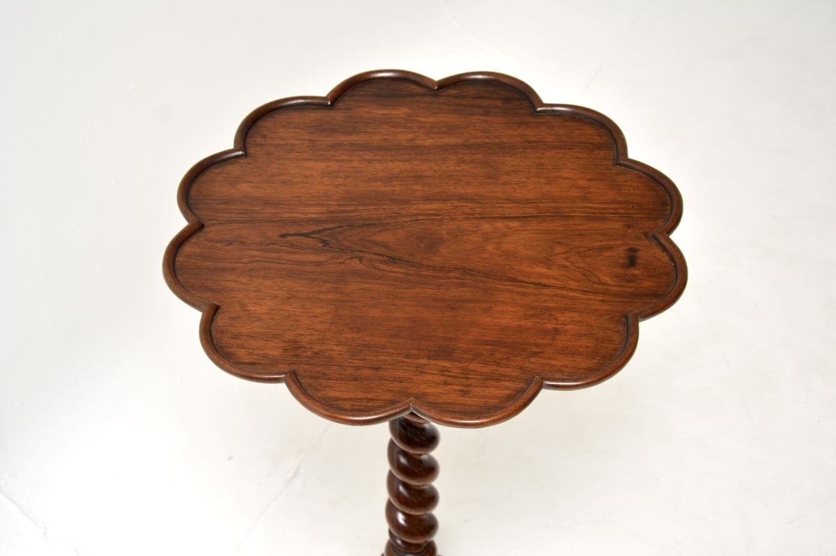 Antique William IV Rosewood Barley Twist Occasional Side Table photo Furniture