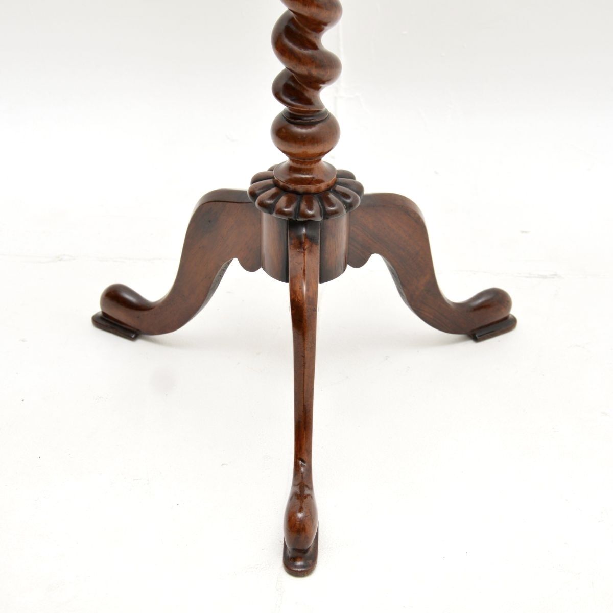 Antique William IV Rosewood Barley Twist Occasional Side Table photo 839.0
