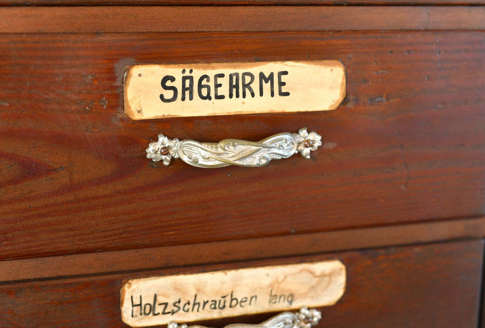 5695.0 Art Nouveau Ironmongers Drawers Circa 1910 photo