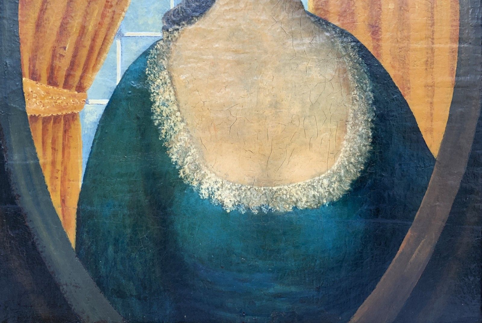 18th Century European School Oil Portrait Painting Of An Elegant Female Beauty photo vinterior