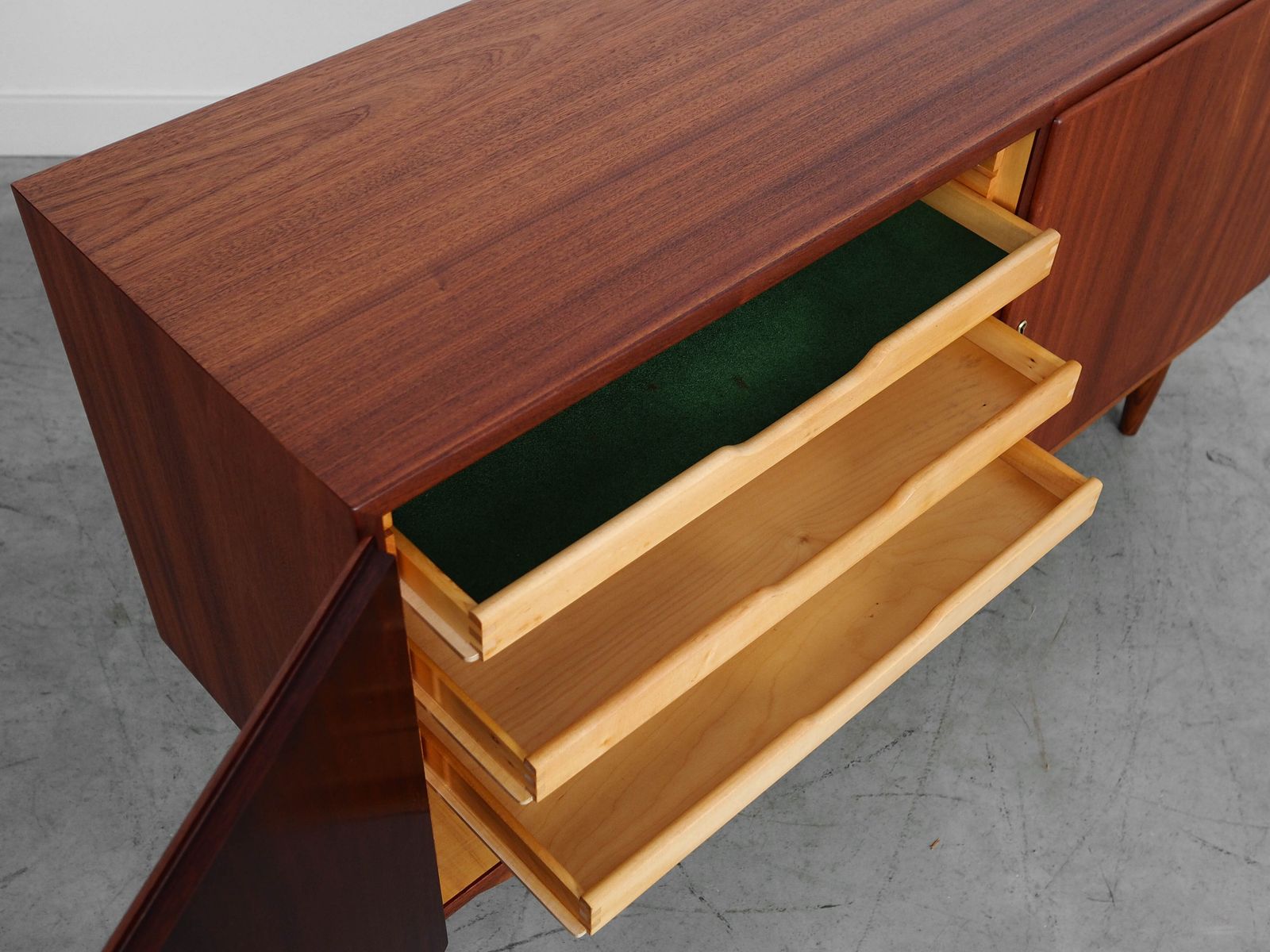 photo furniture Mahogany Cabinet, Danish Design, 1970s, Designer: Carlo Jensen, Manufacturer: Hundevad