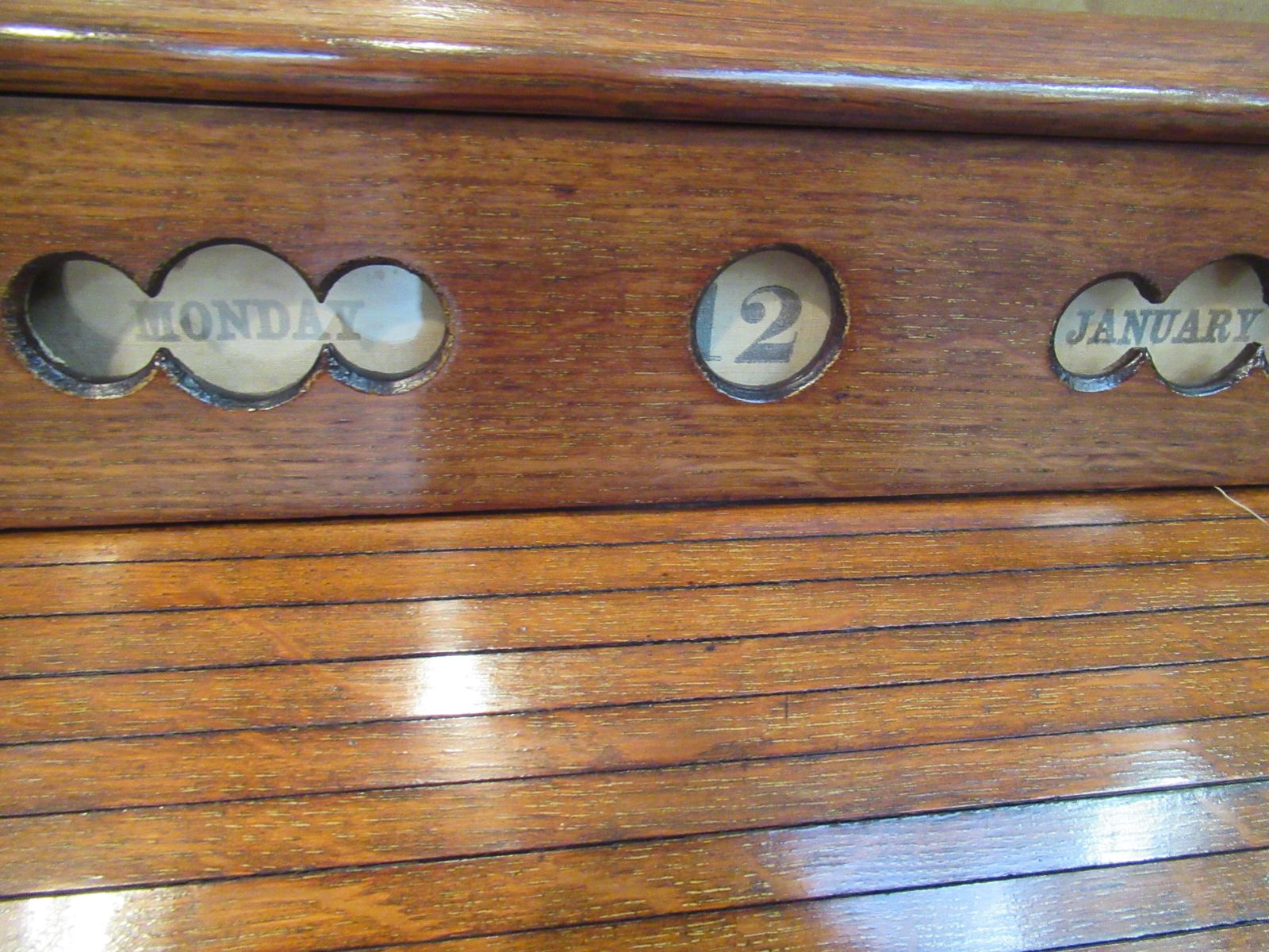 Late Victorian  Oak Stationary / Date  Cabinet photo vinterior