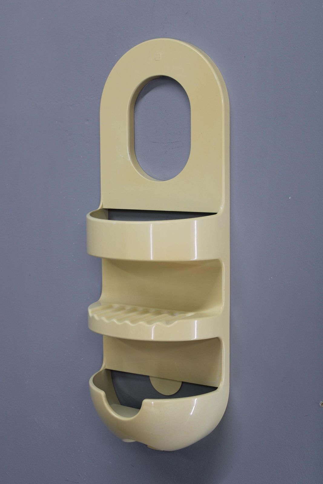 Mid Century Guzzini Plastic Bathroom Shelf, Italy, 1970s photo furniture