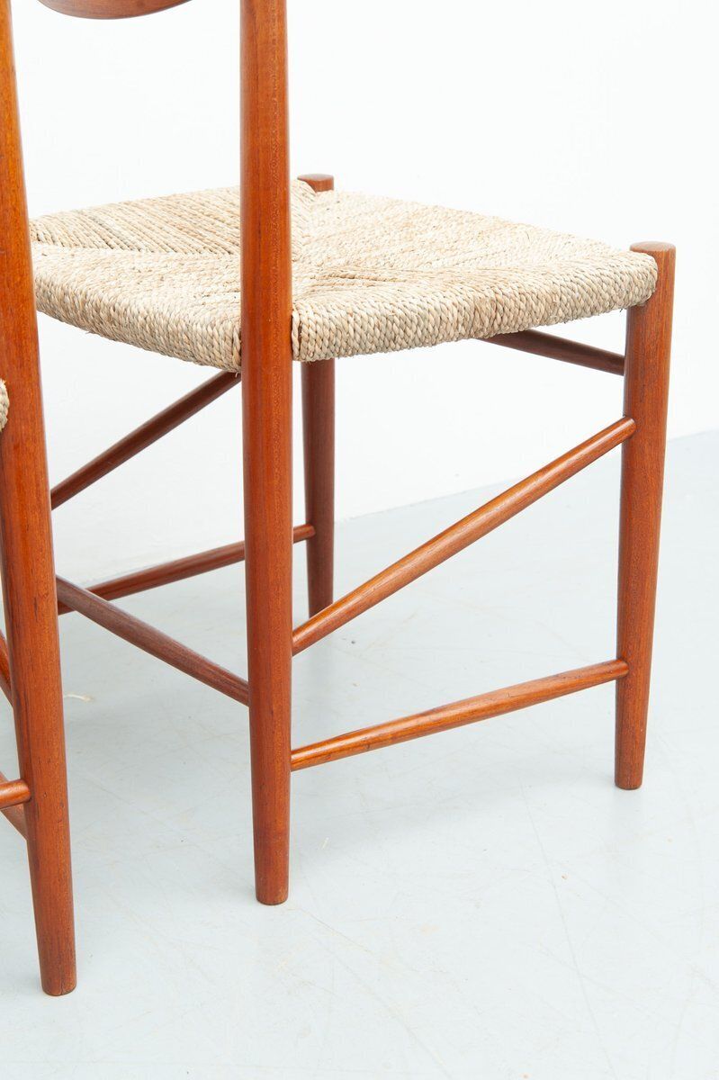 3036.0 Vintage Teak Dining Chairs By Peter Hvidt And Orla Mølgaard Nielsen For Søborg Møbelfabrik, 1950s, Set Of 4 photo