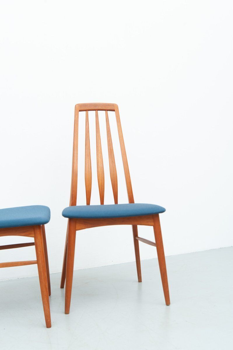 Eva Chairs In Teak By Niels Koefoed For Koefoed Hornslet, 1960s, Set Of 8 photo Furniture