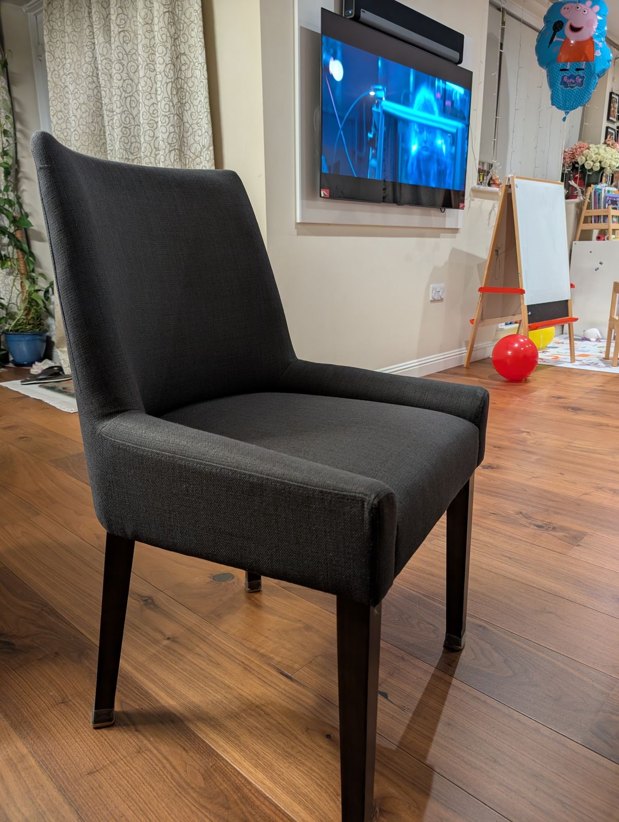 Ella Scoop Back Chair Charcoal (Price Quoted Is For Per Chair)
