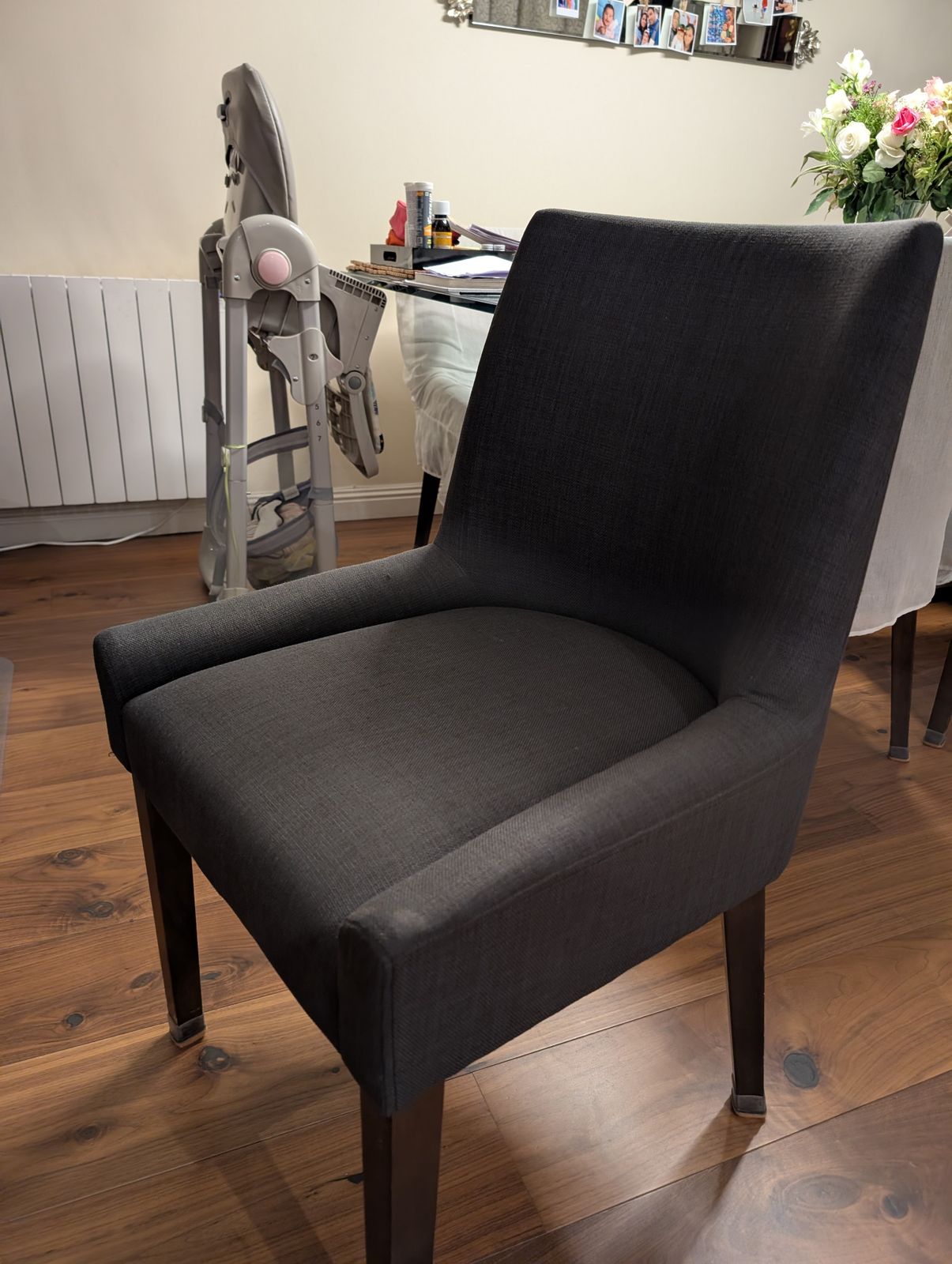 Ella Scoop Back Chair Charcoal (Price Quoted Is For Per Chair) photo furniture