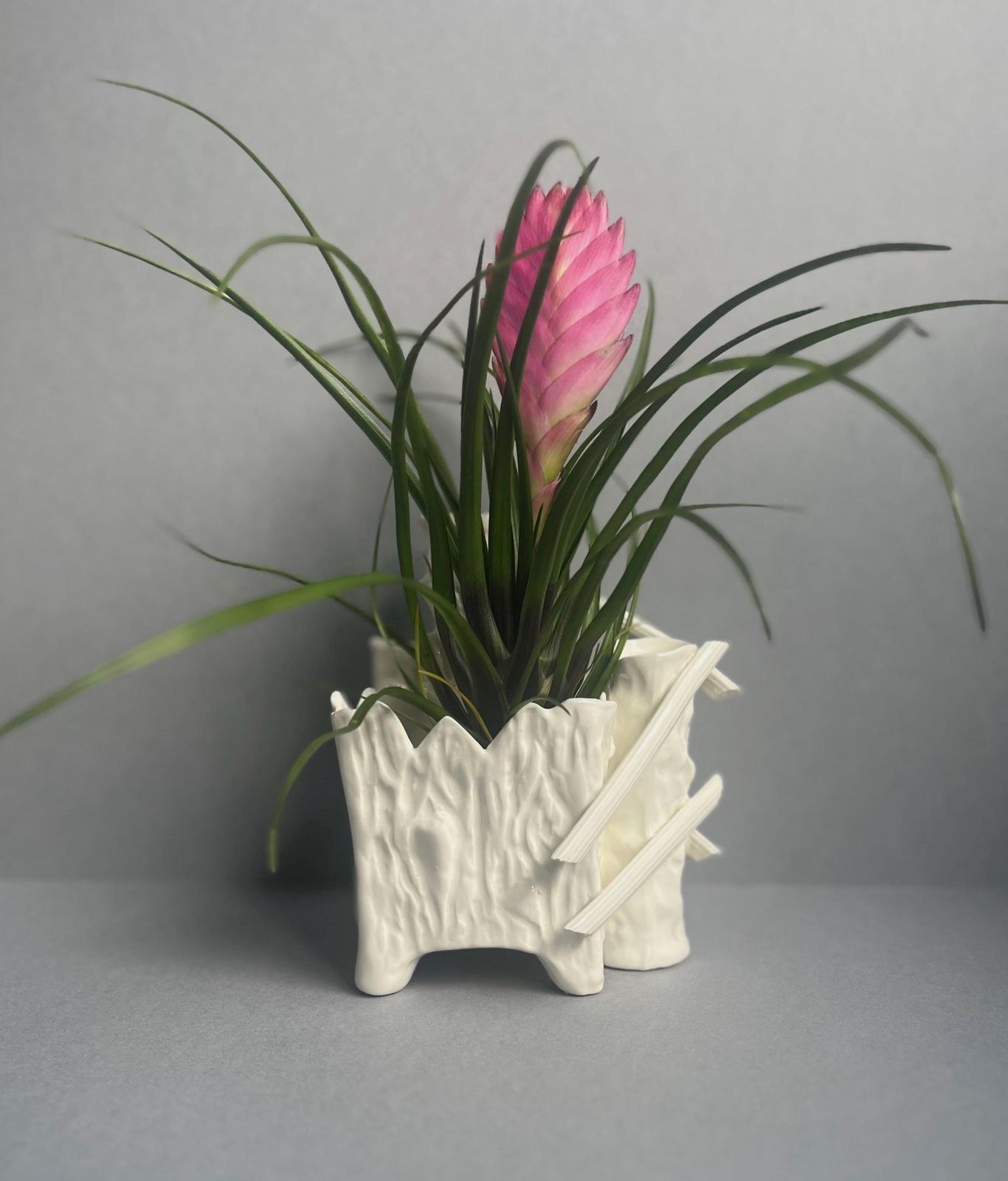 Antique Faux Bois Posy Vase, 1960s photo 75.0