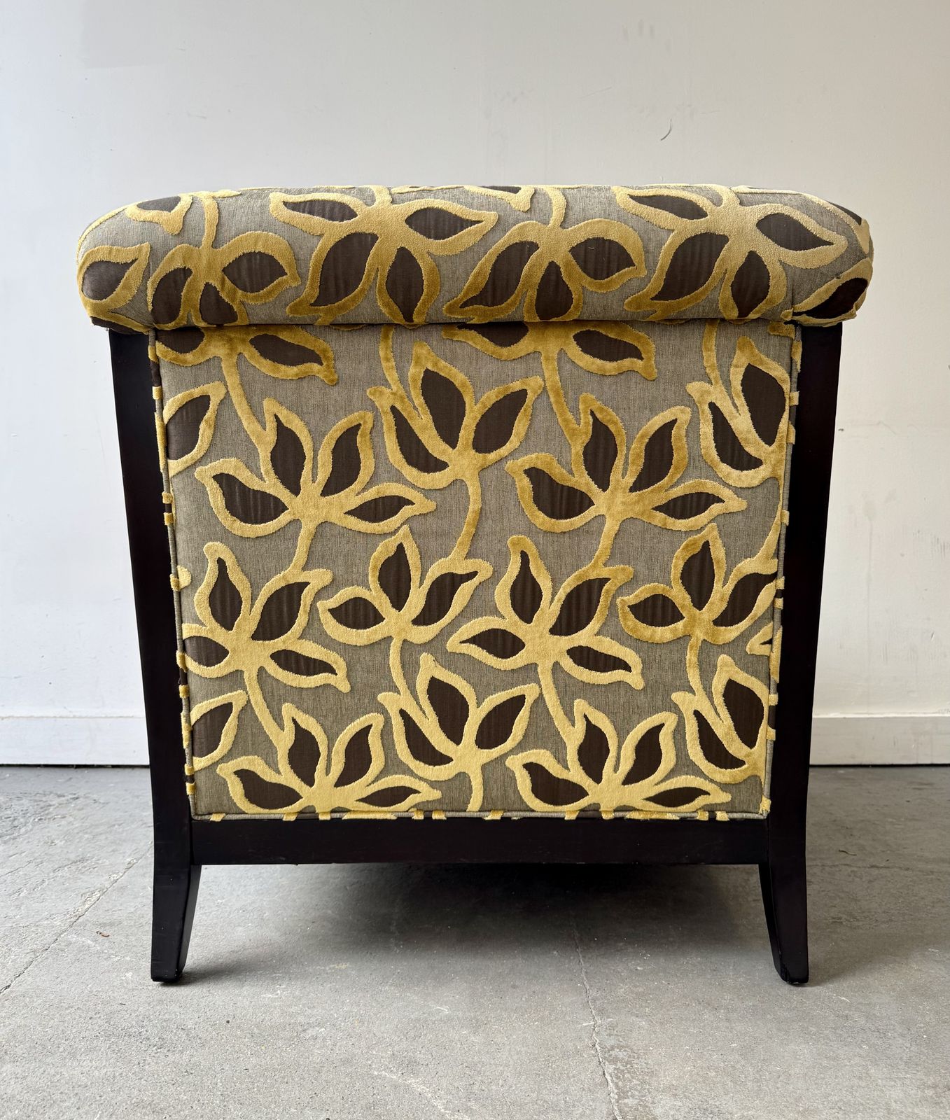 Howard Style Armchair With Yellow Floral Pattern By Century photo buy