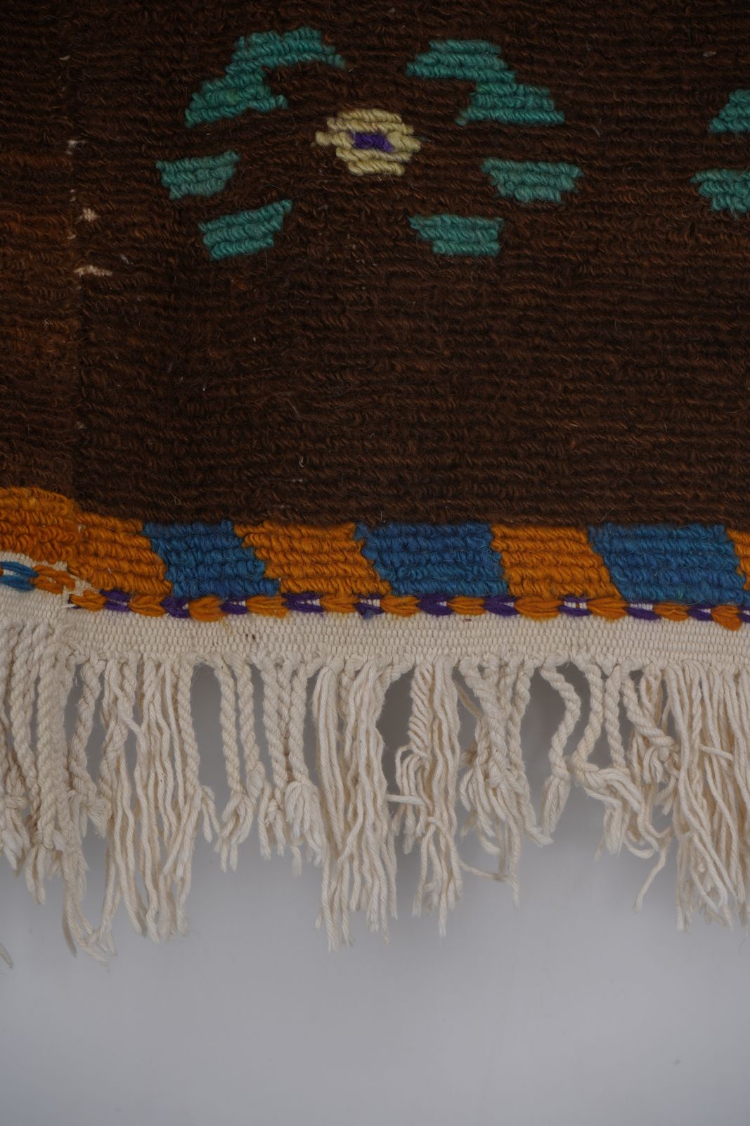 1970s Vintage Mohair Tulu Rug 3'9'' X 4'6'' photo vinterior