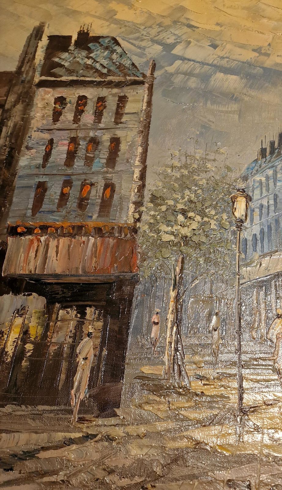 Caroline Burnett, Parisian Street Scene – Oil On Canvas – Signed & Framed photo buy