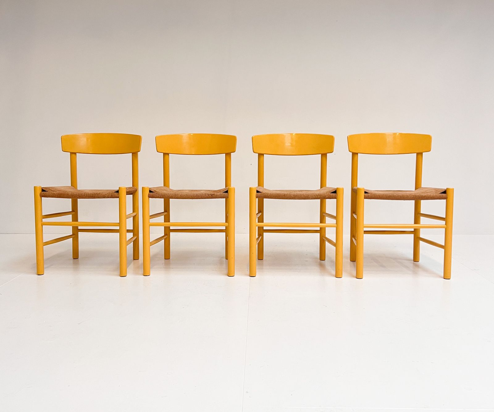 Set Of 4 Model J39 Chairs By Borge Mogensen For Fdb Mobler, 1970s photo furniture