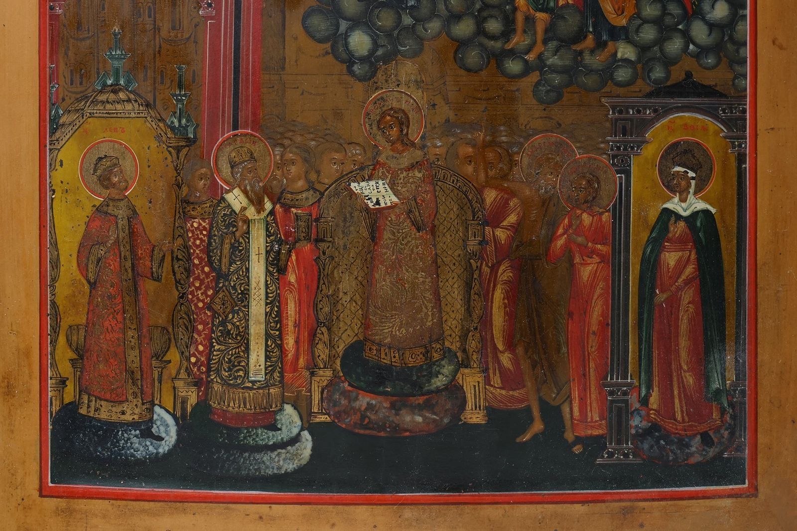 Icon Depicting Intercession Of The Theotokos, 1900, Tempera On Wood photo vinterior