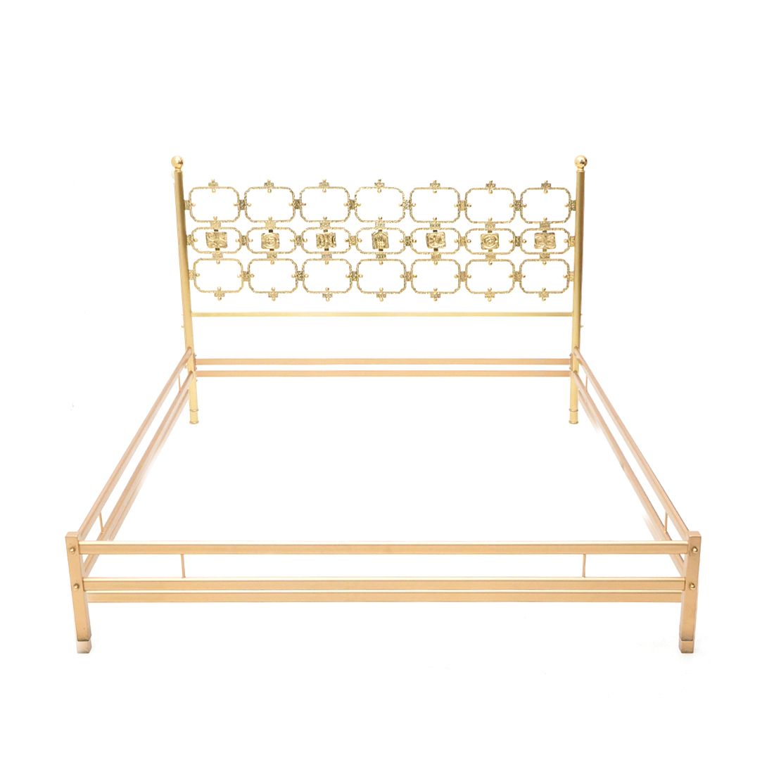 Brass Headboard By Luciano Frigerio, 1970s photo furniture