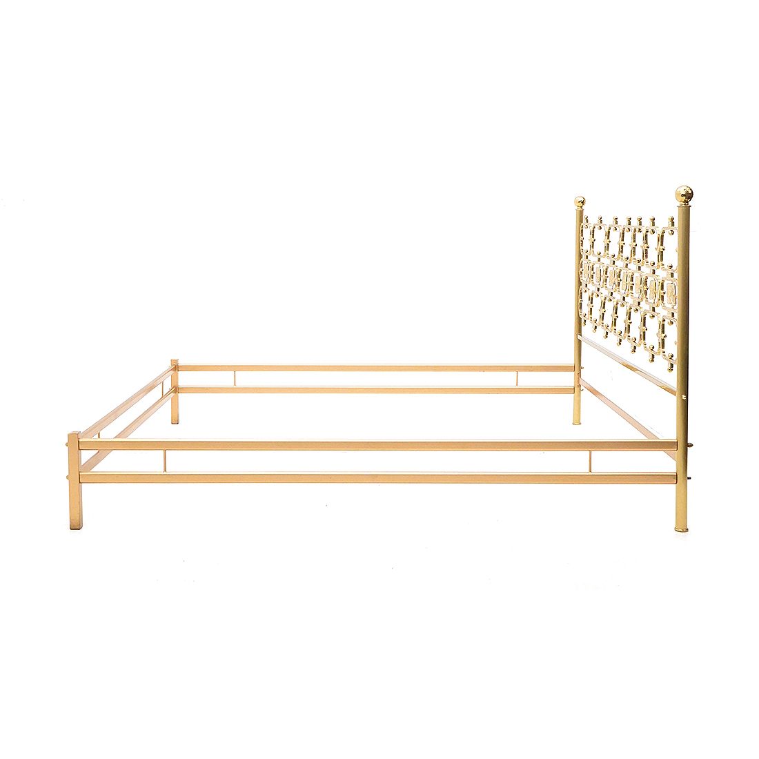 Brass Headboard By Luciano Frigerio, 1970s photo vinterior