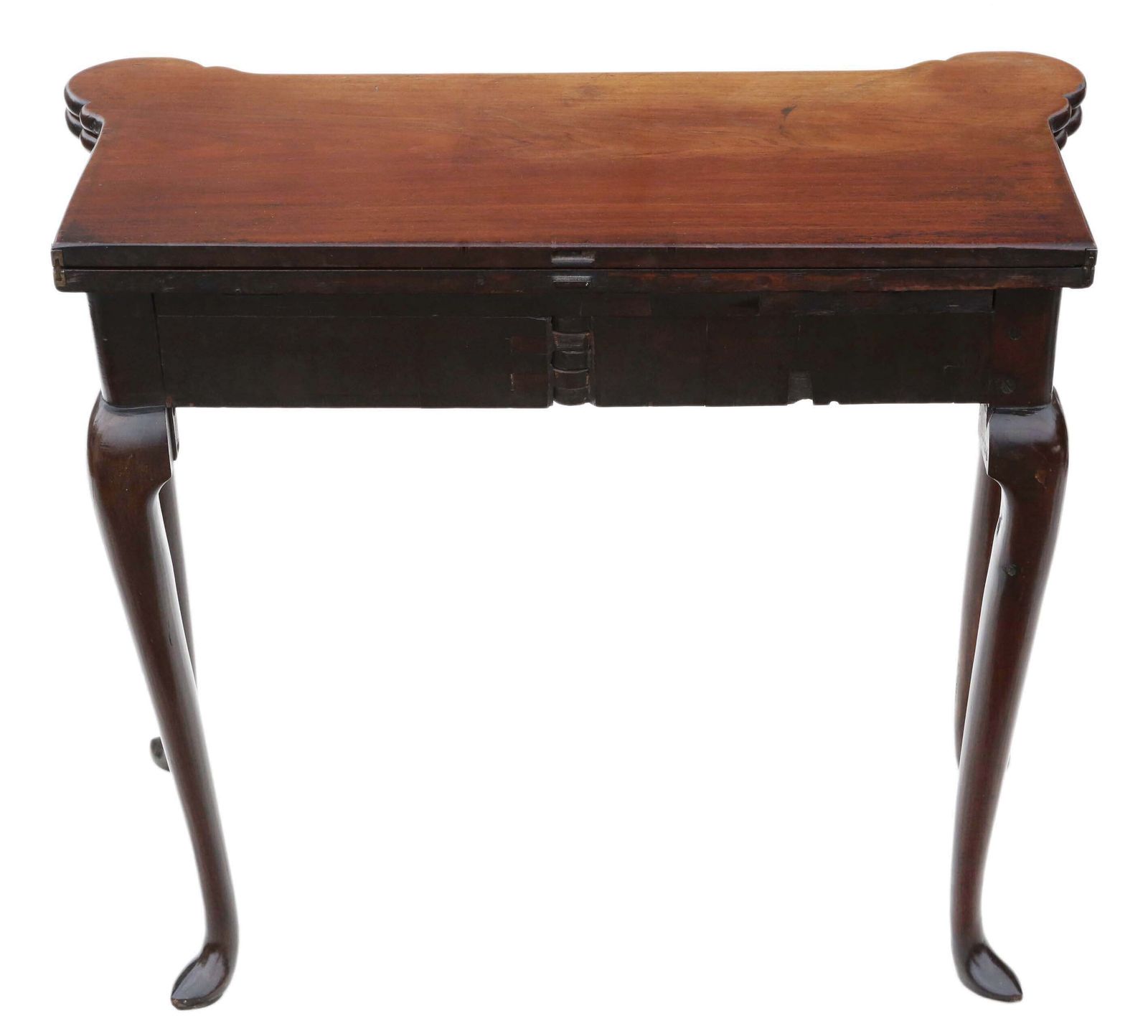 3495.0 Antique Georgian George II Mahogany Folding Card Or Tea Table   C1750 Quality Furniture photo